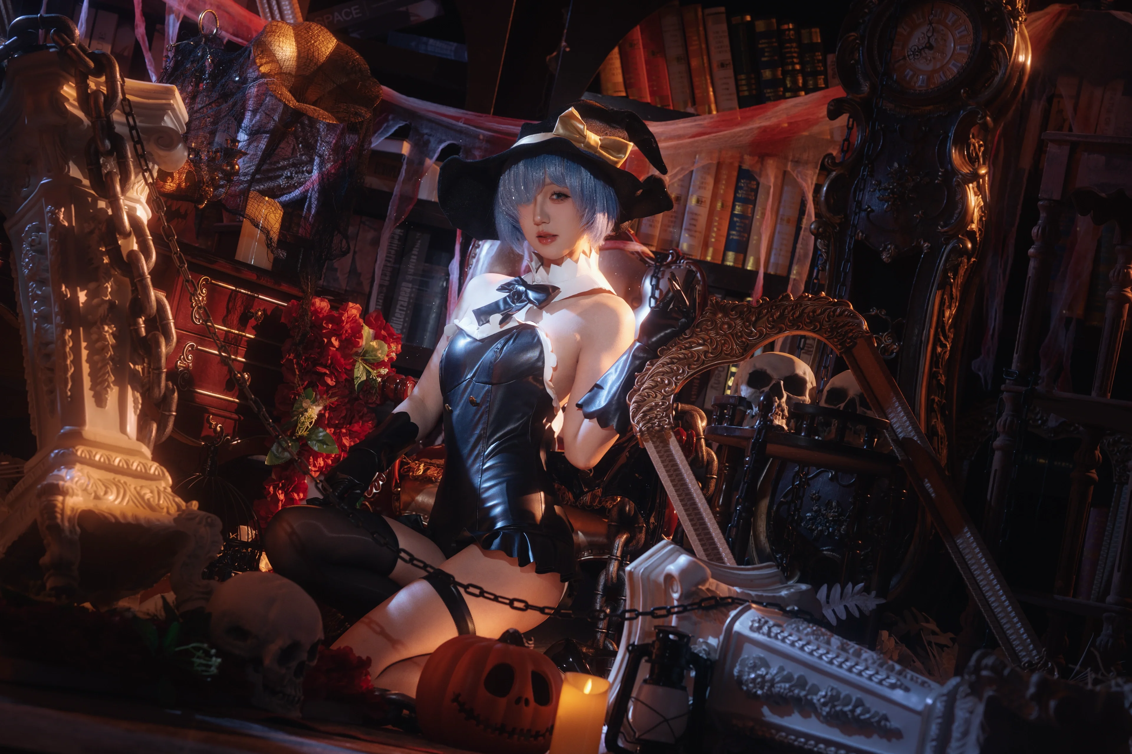 【蕾姆cos】从零开始的异世界生活，万圣节的暗黑魔女诠释 - 第 3 张