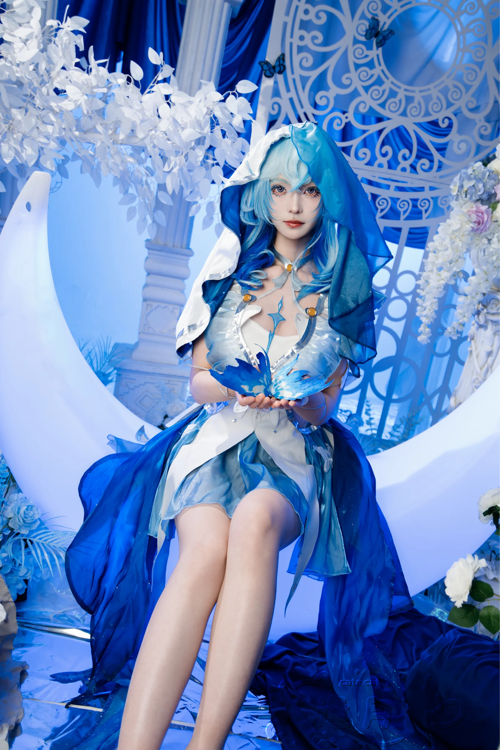 【海月cos】王者荣耀海月，冰雪人鱼精灵的梦幻大片