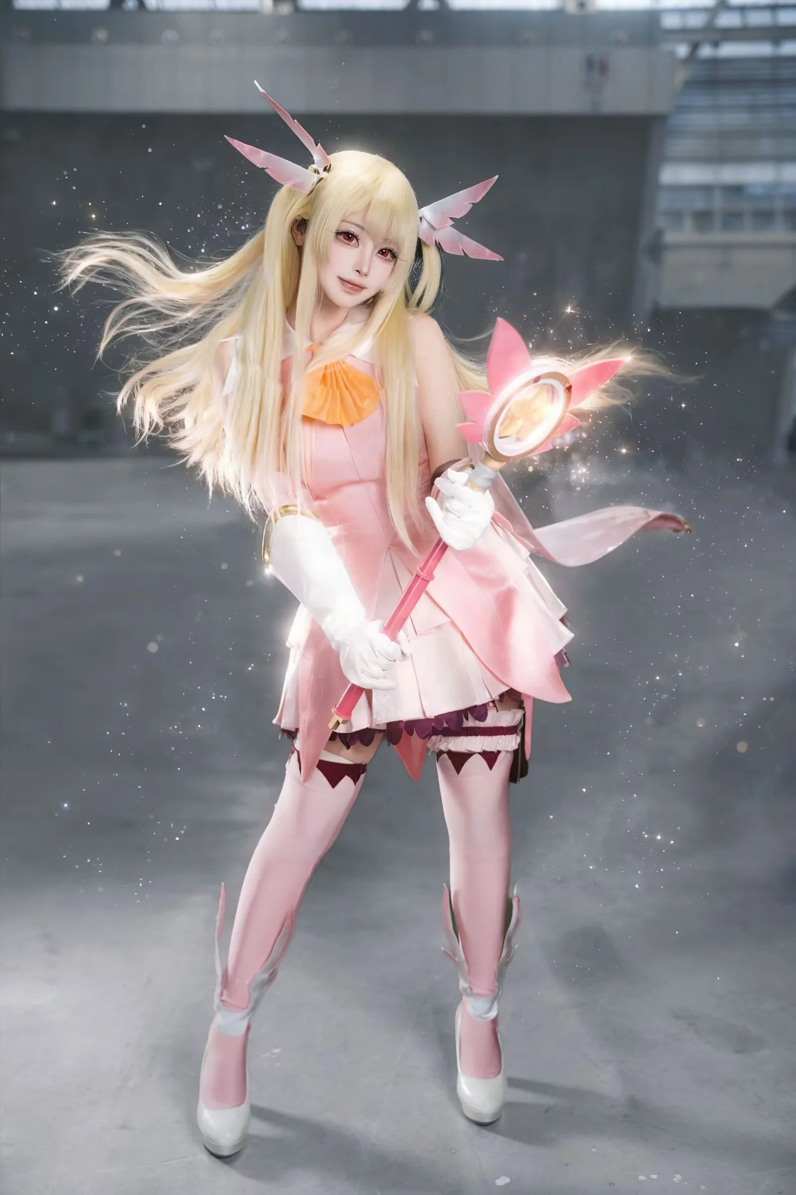 【早乙女芽亚里cos】圣女的魔力是万能的，粉色的魔法少女变身记录 - 第 2 张