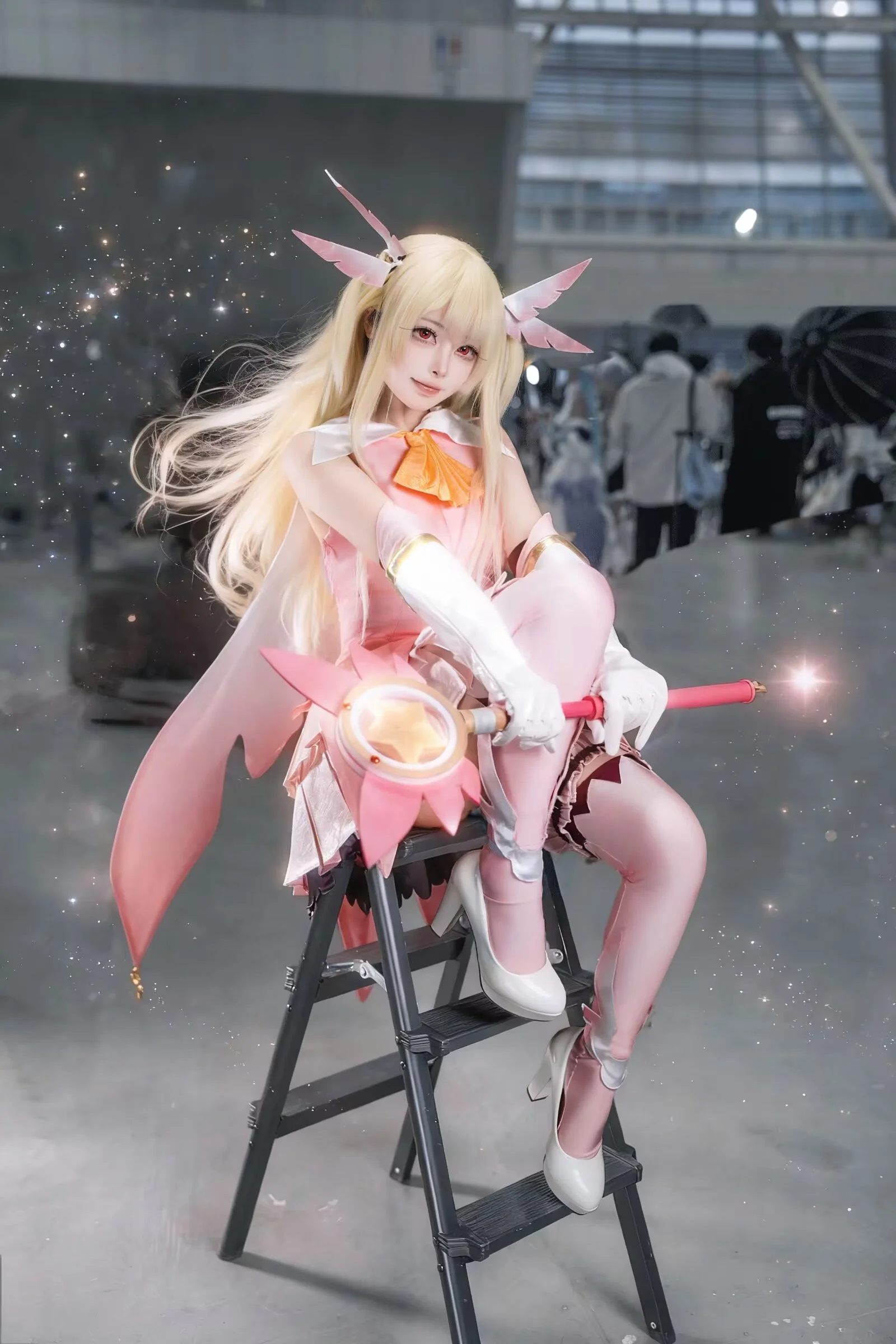【早乙女芽亚里cos】圣女的魔力是万能的，粉色的魔法少女变身记录 - 第 4 张
