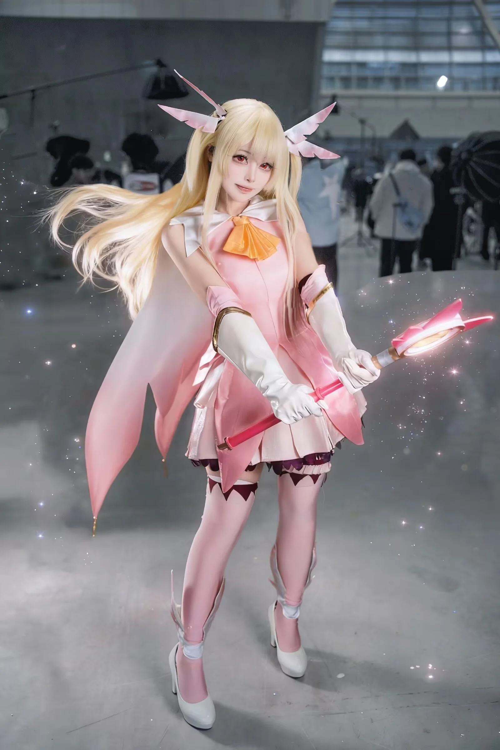 【早乙女芽亚里cos】圣女的魔力是万能的，粉色的魔法少女变身记录 - 第 5 张