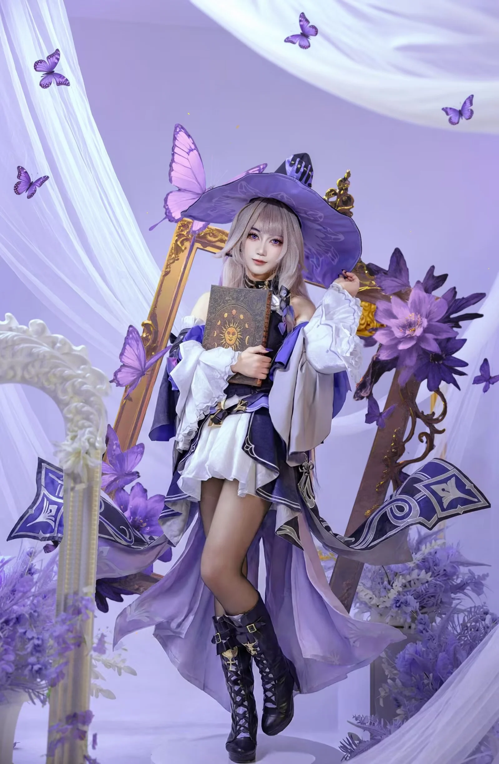 【菲谢尔cos】原神断罪皇女的梦幻摄影与魔法书一角 - 第 3 张