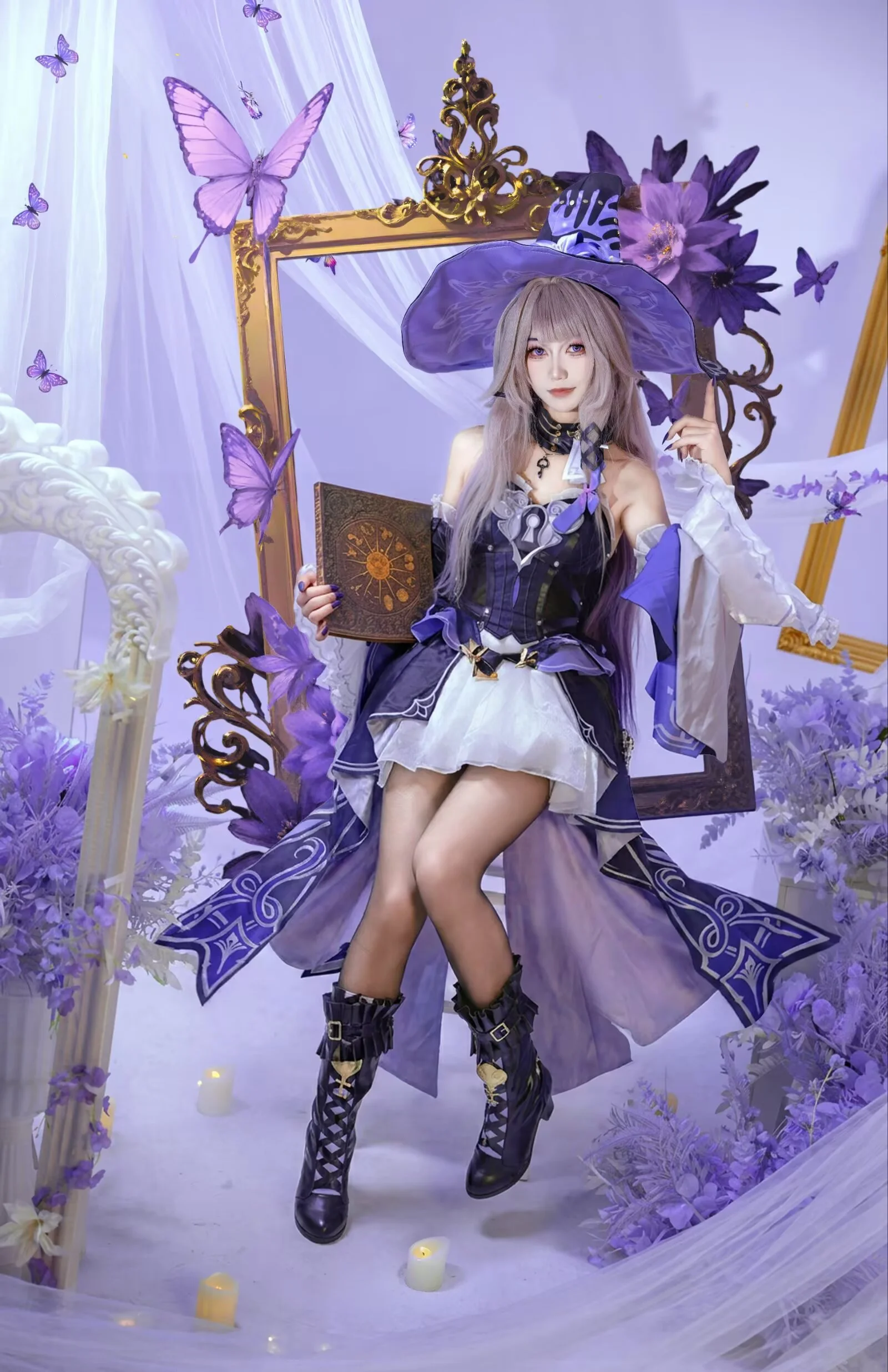【菲谢尔cos】原神断罪皇女的梦幻摄影与魔法书一角 - 第 5 张