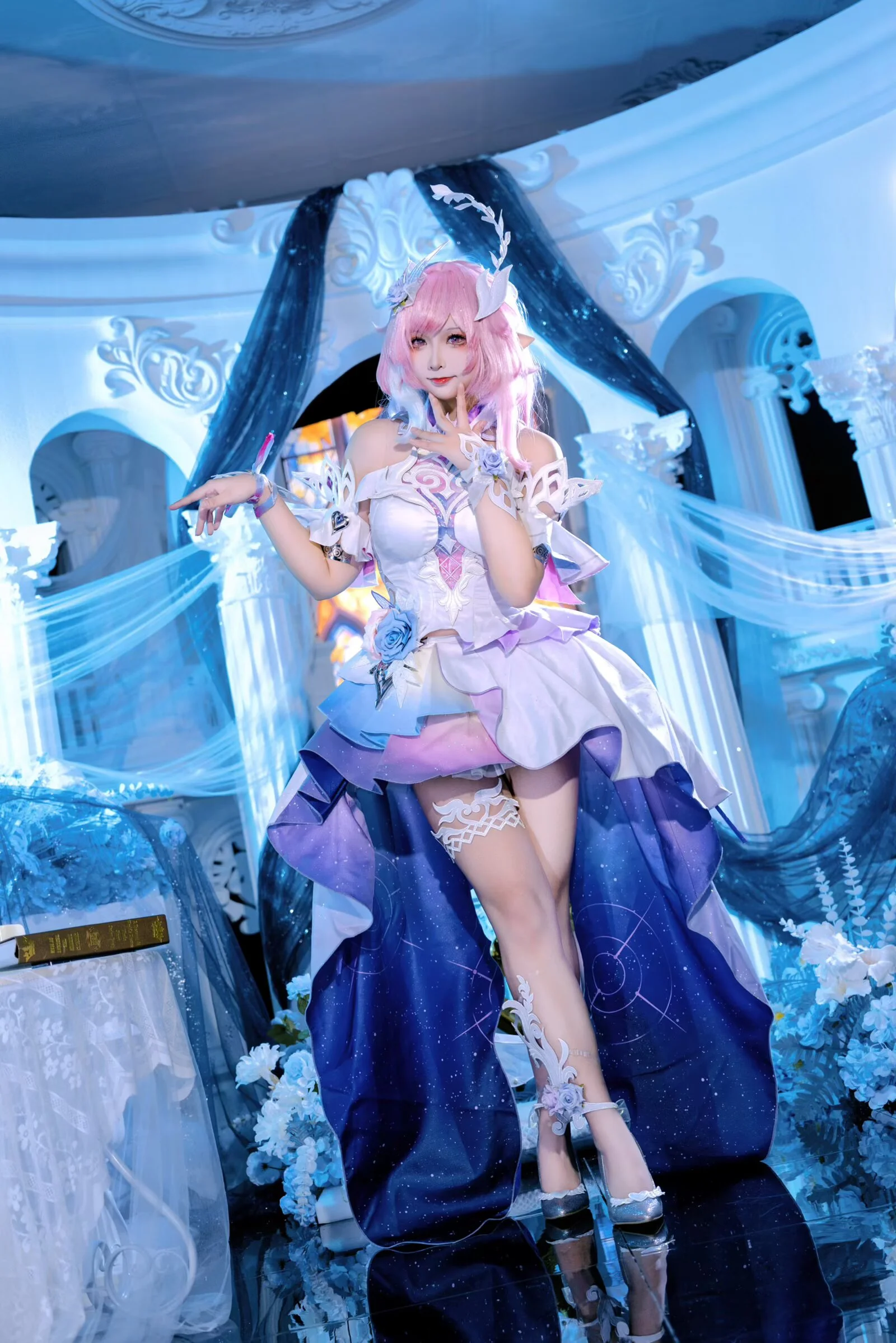 【爱莉希雅cos】崩坏3人之律者的梦幻星空与仙气布景 - 第 5 张