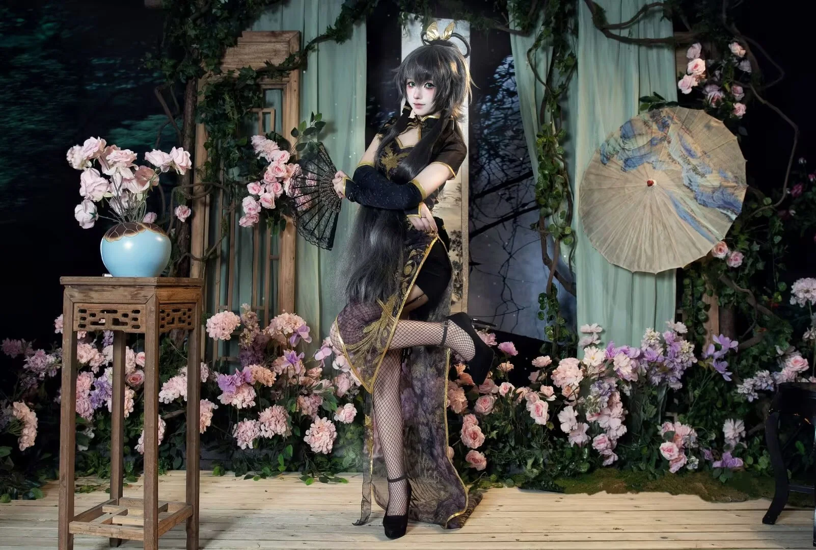 【永劫无间宁红叶&无期迷途刹雨cos】黑金国风造型的飒爽演绎 - 第 5 张