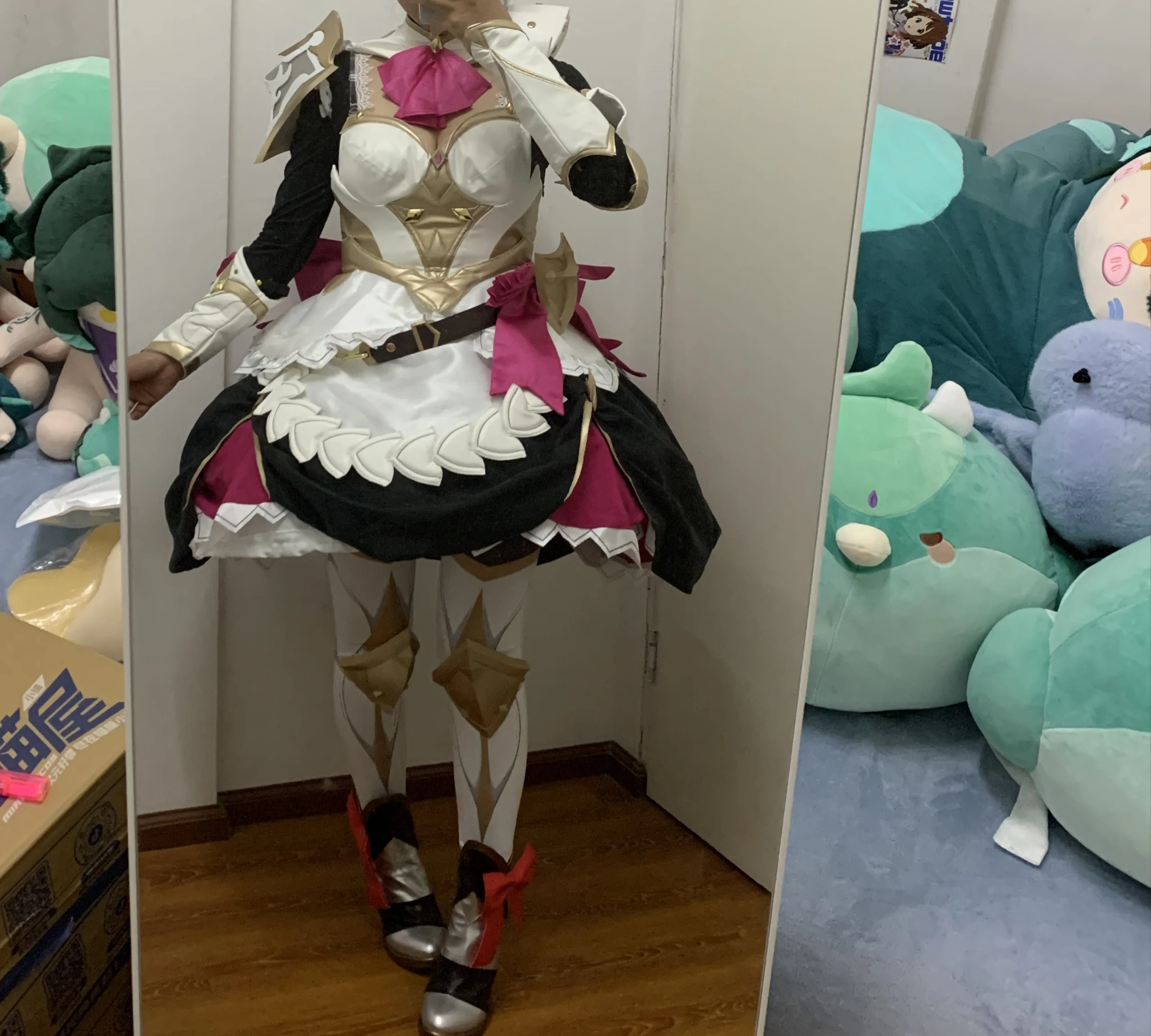 【诺艾尔cos】原神女仆装试穿，上身效果与细节吐槽 - 第 4 张