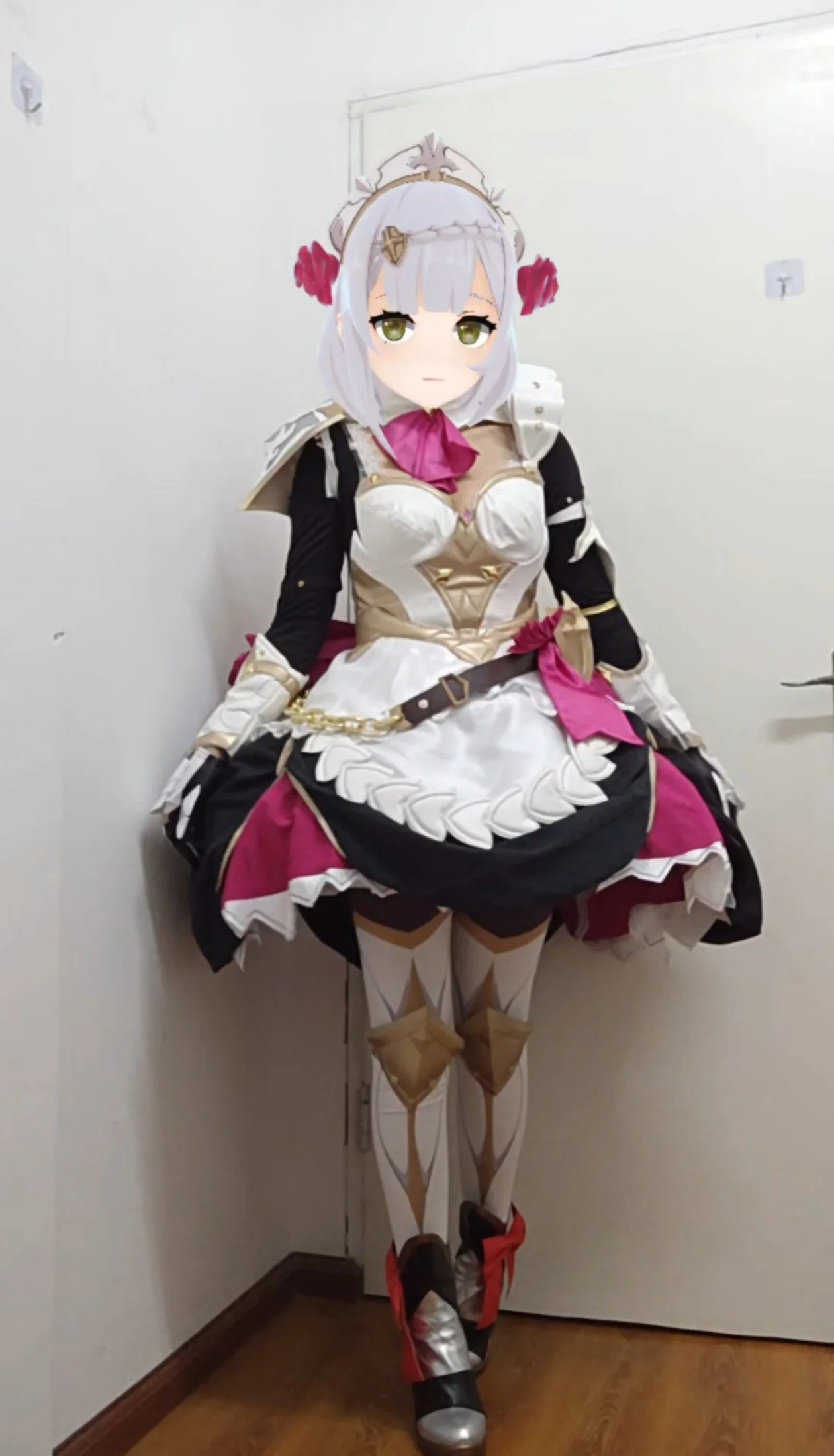 【诺艾尔cos】原神女仆装试穿，上身效果与细节吐槽 - 第 5 张