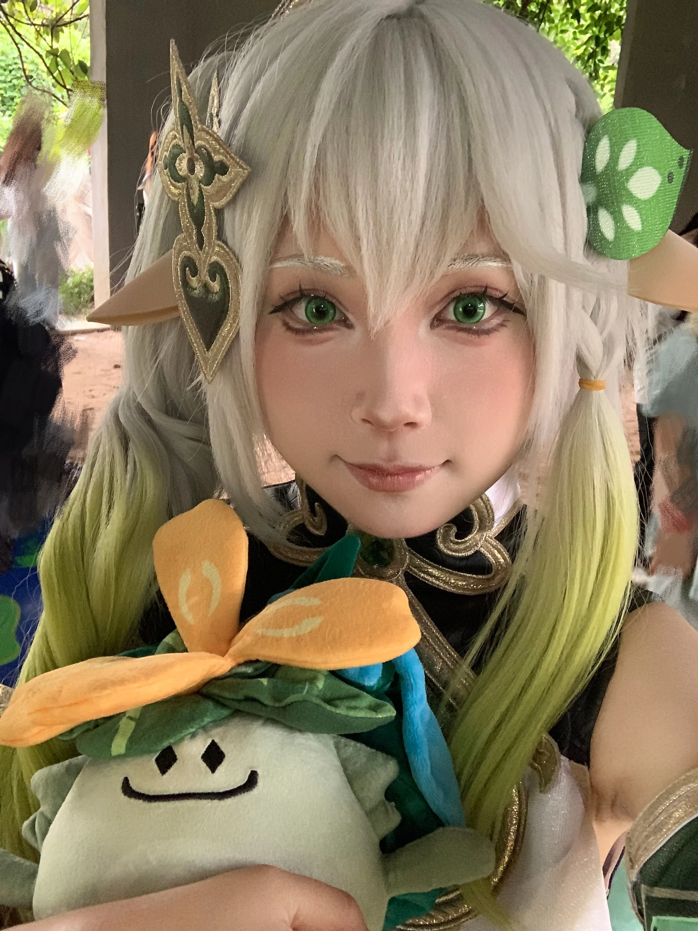【纳西妲cos】原神须弥草神，绿意盎然的户外正片记录