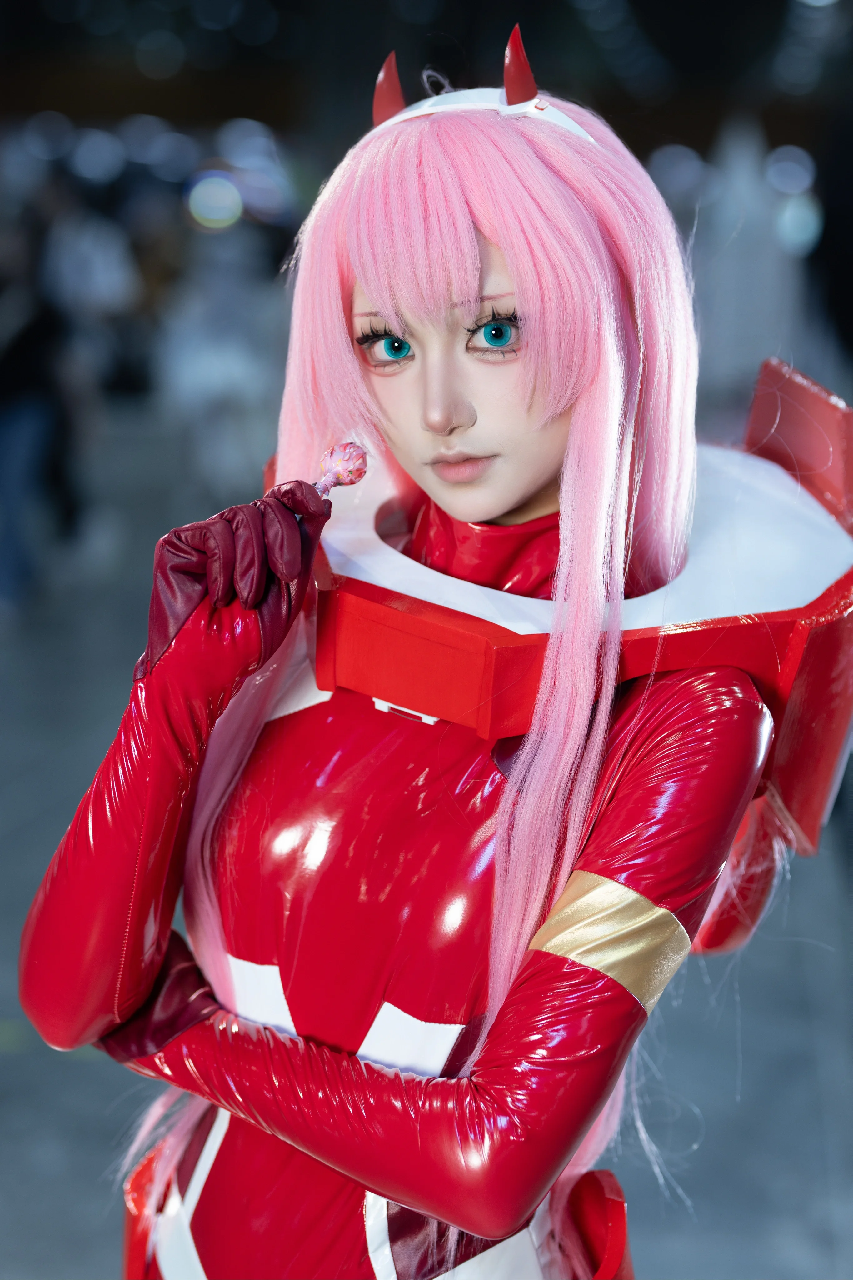 【02cos】國家隊零二，紅白漆皮戰衣登場 - 第 2 張