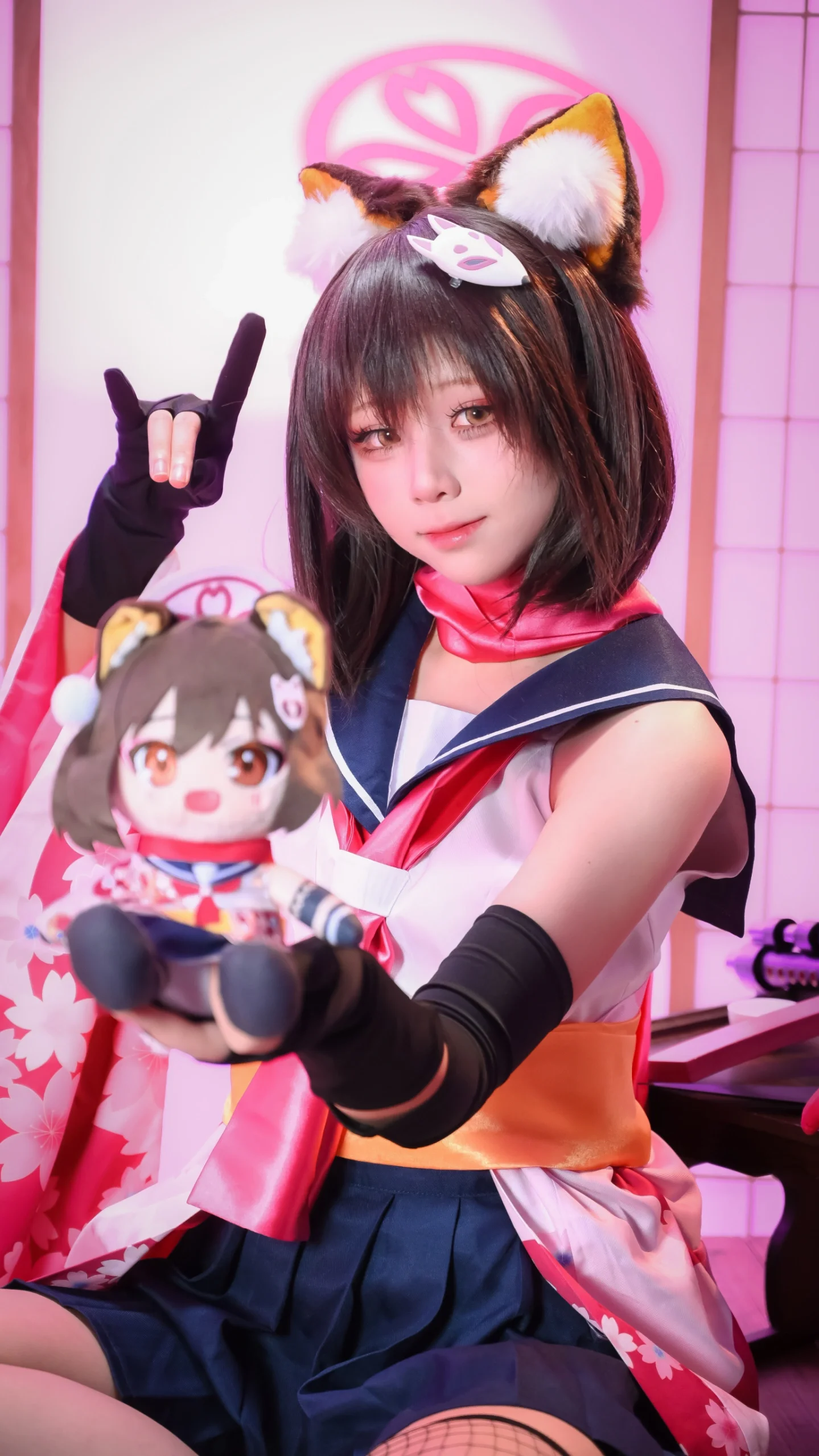 【久田泉奈cos】蔚蓝档案小狐狸的忍术修炼日常