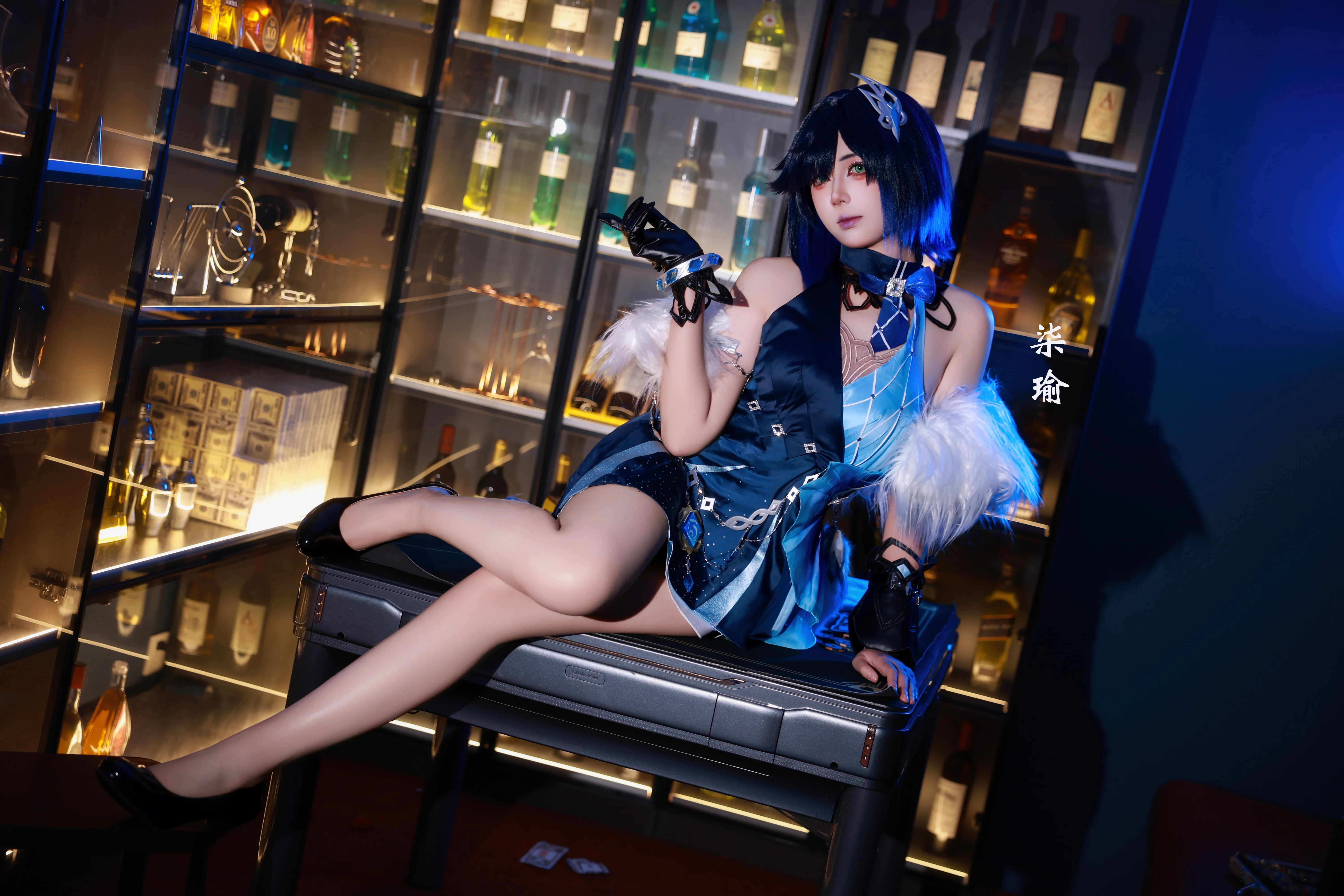 【夜兰cos】原神夜色与酒光中的游刃有余