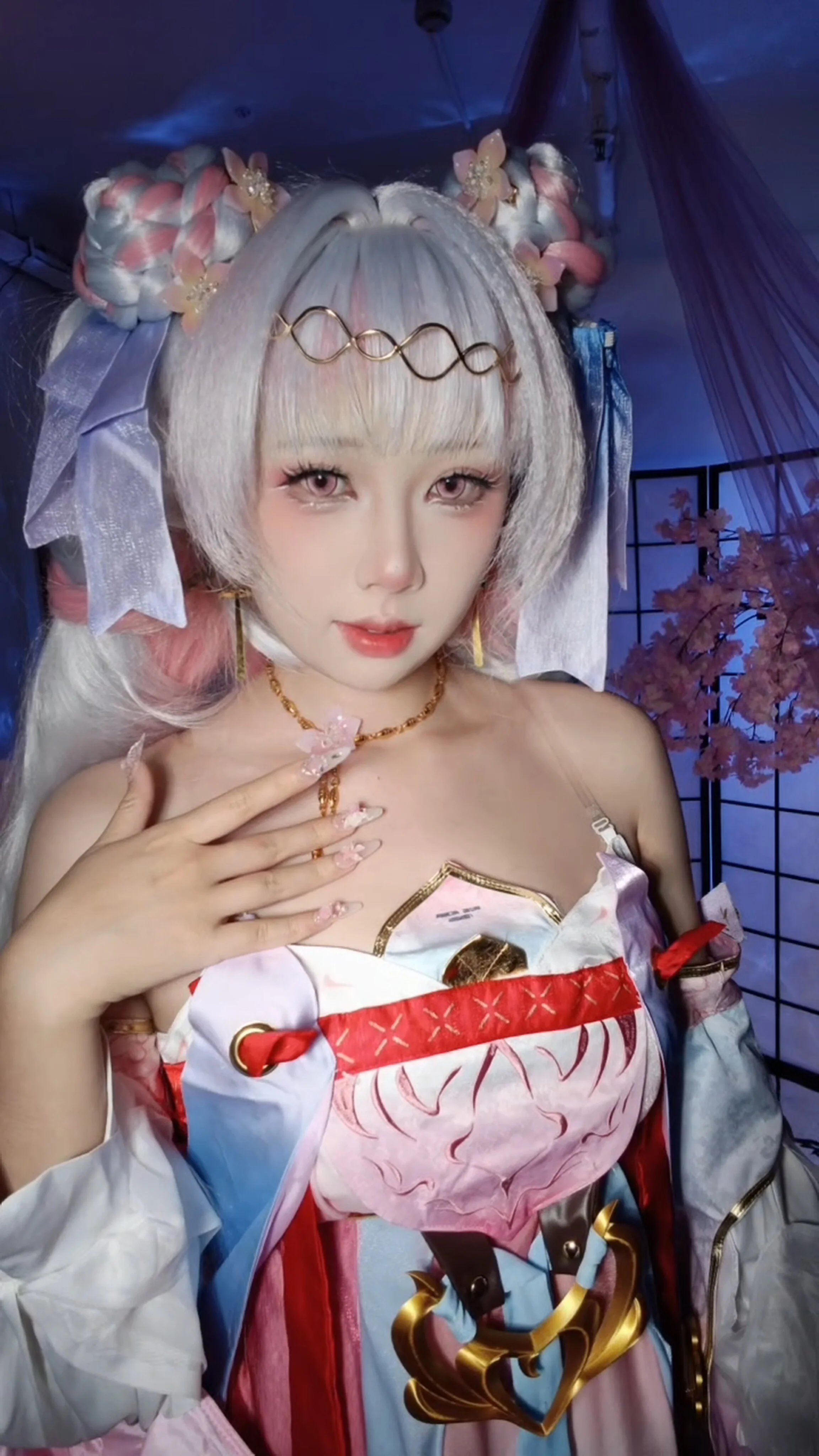 【今汐cos】鳴潮桃夭灼灼皮膚，嘗試還原細節 - 第 3 張