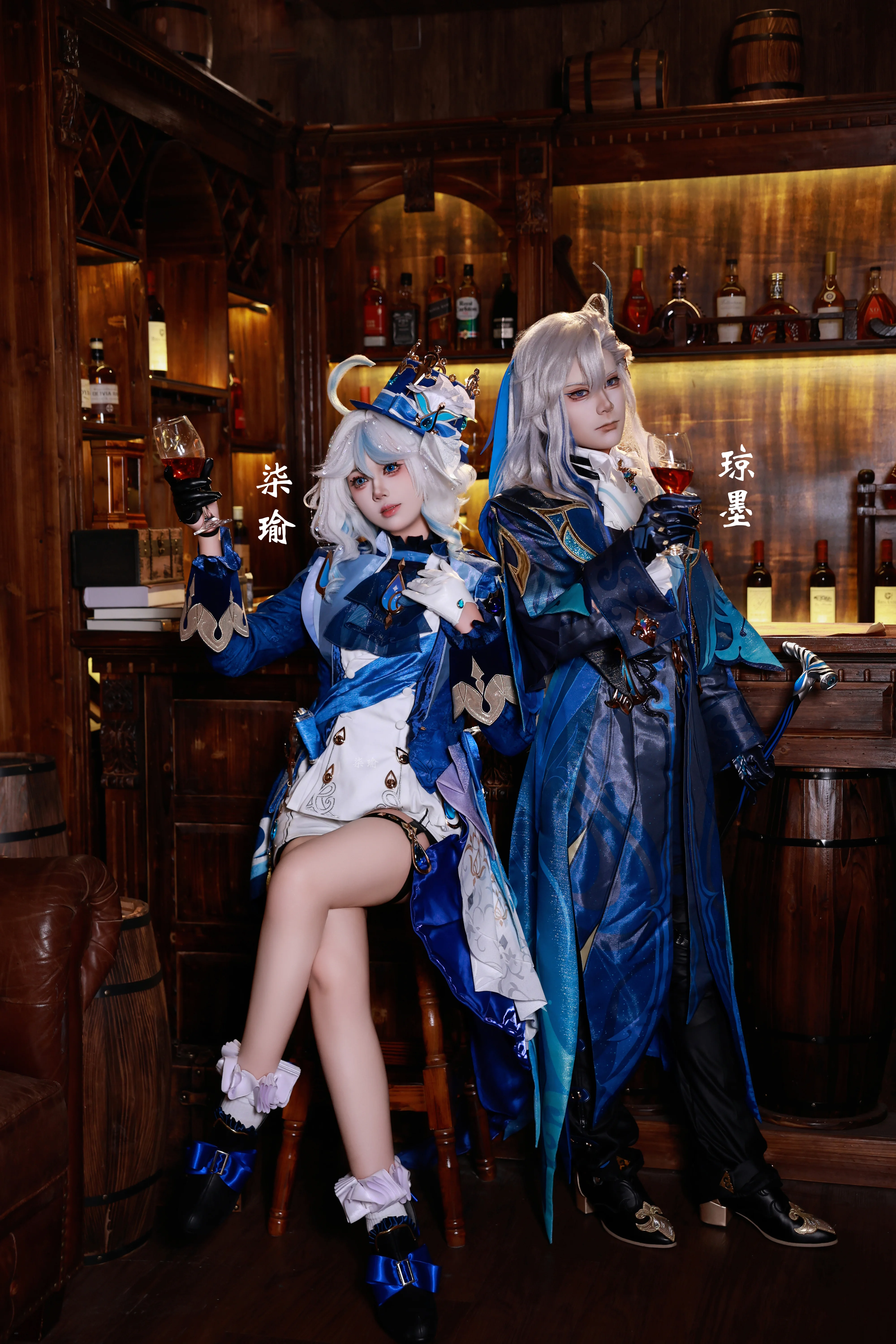 【フリーナ コスプレ】フォンテーヌの暗夜に佇む水神と審判官