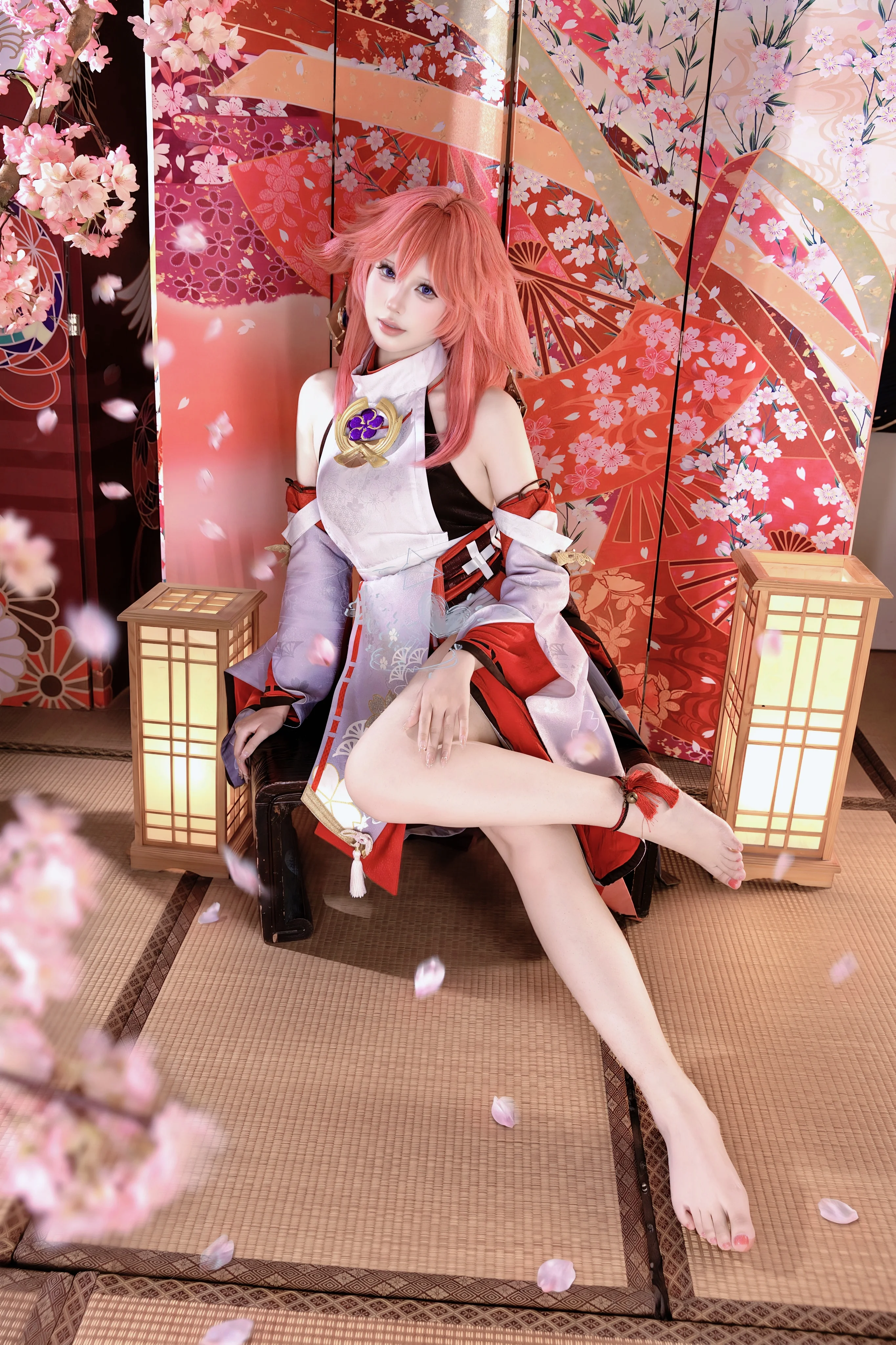 【八重神子cos】稻妻的神樱，宫司大人的闲庭信步