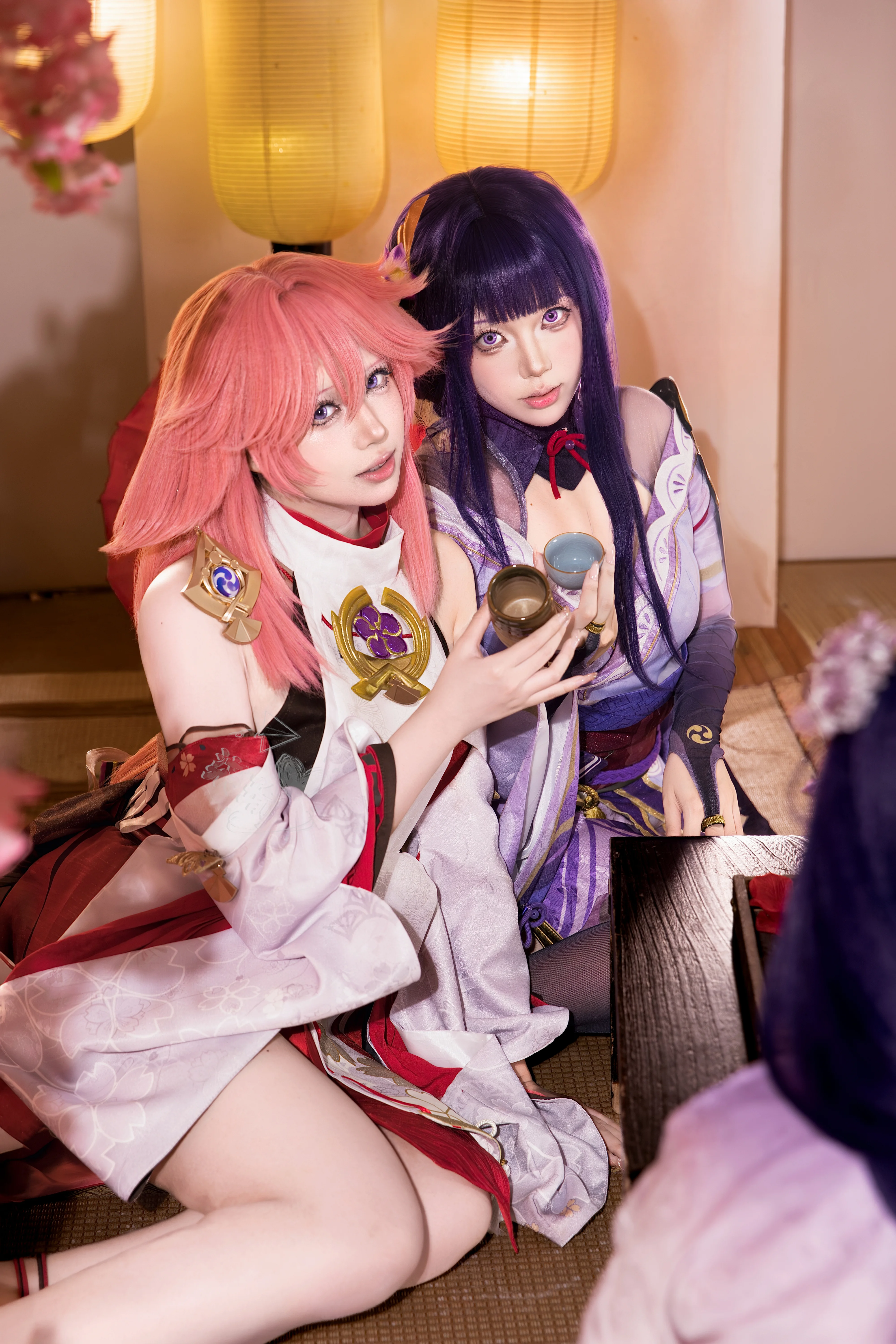 【原神cos】雷电将军与八重神子的稻妻茶会