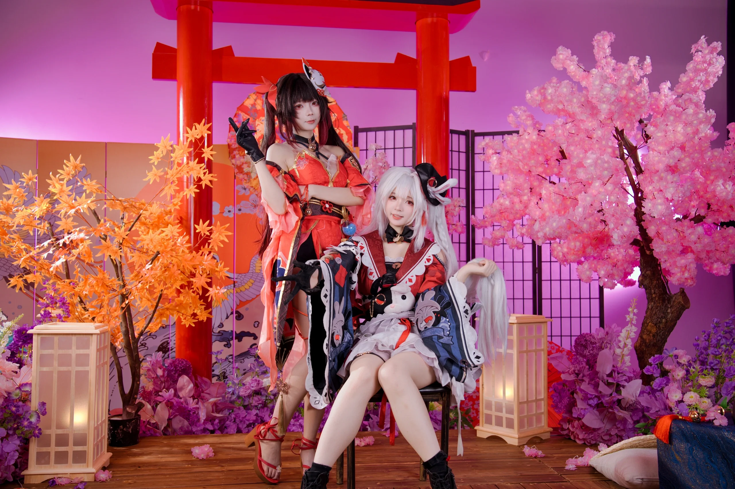 [Sparkle Cosplay] Masked Dance and Allotropes Under the Red Torii Gate - Image 6