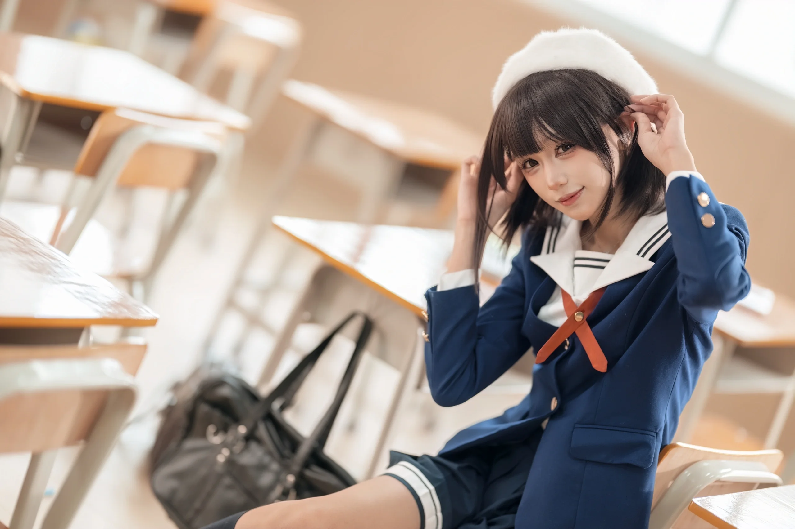 【加藤惠cos】路人女主的養成方法，還原那份平凡的校園日常 - 第 4 張