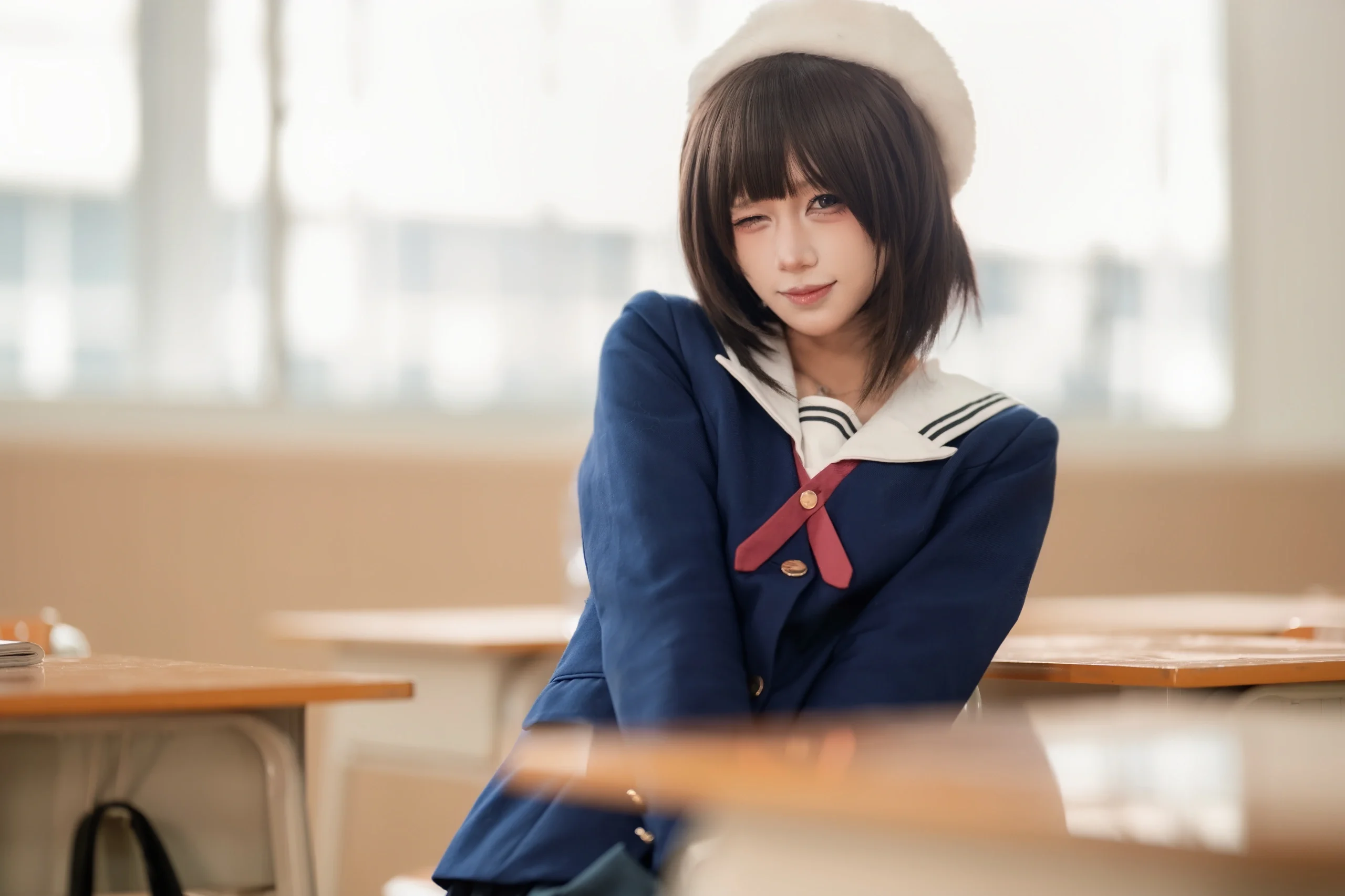 【加藤惠cos】路人女主的養成方法，還原那份平凡的校園日常 - 第 8 張