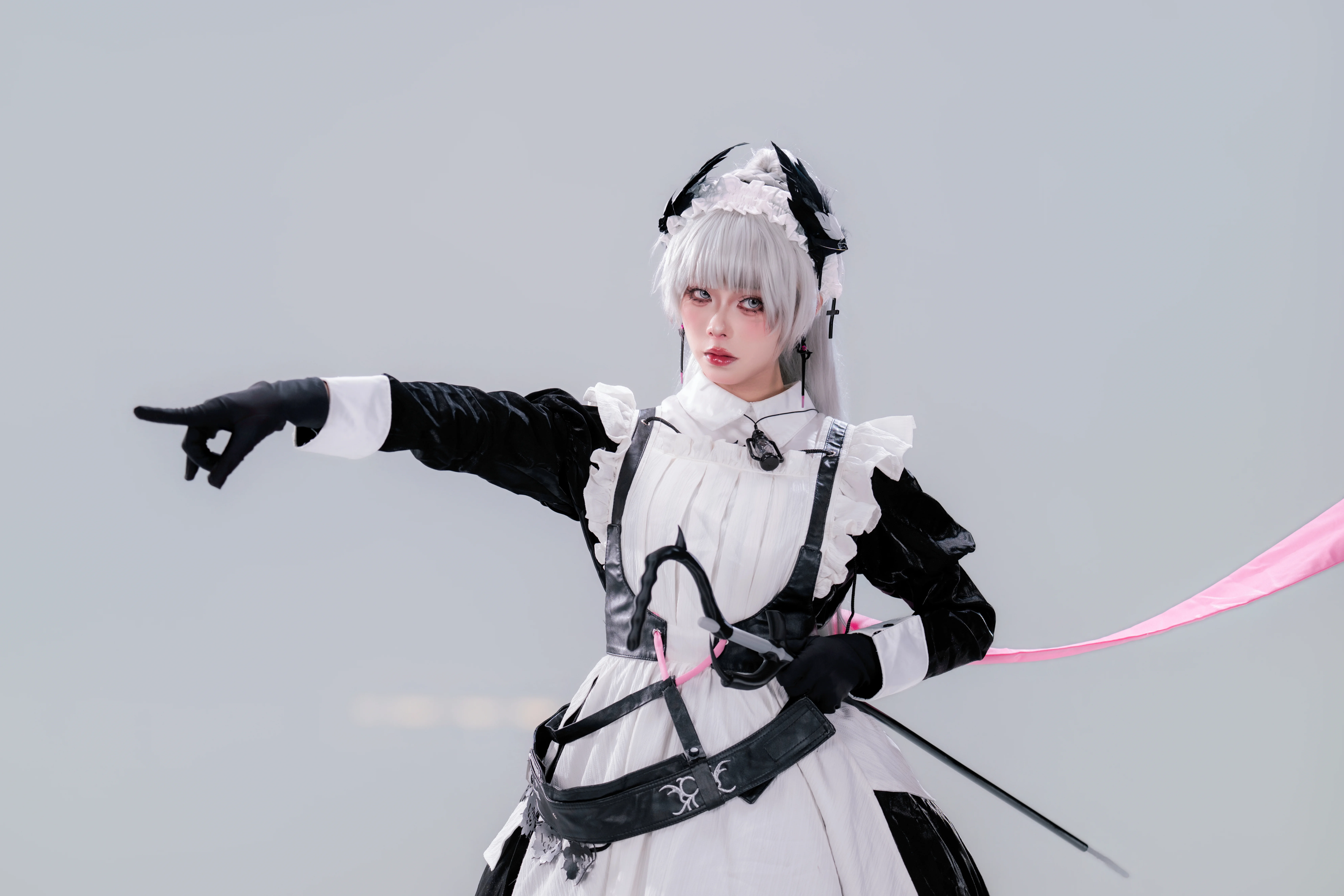 【艾丽妮cos】我的剑将劈开海潮，战术女仆版小鸟来啦 - 第 8 张