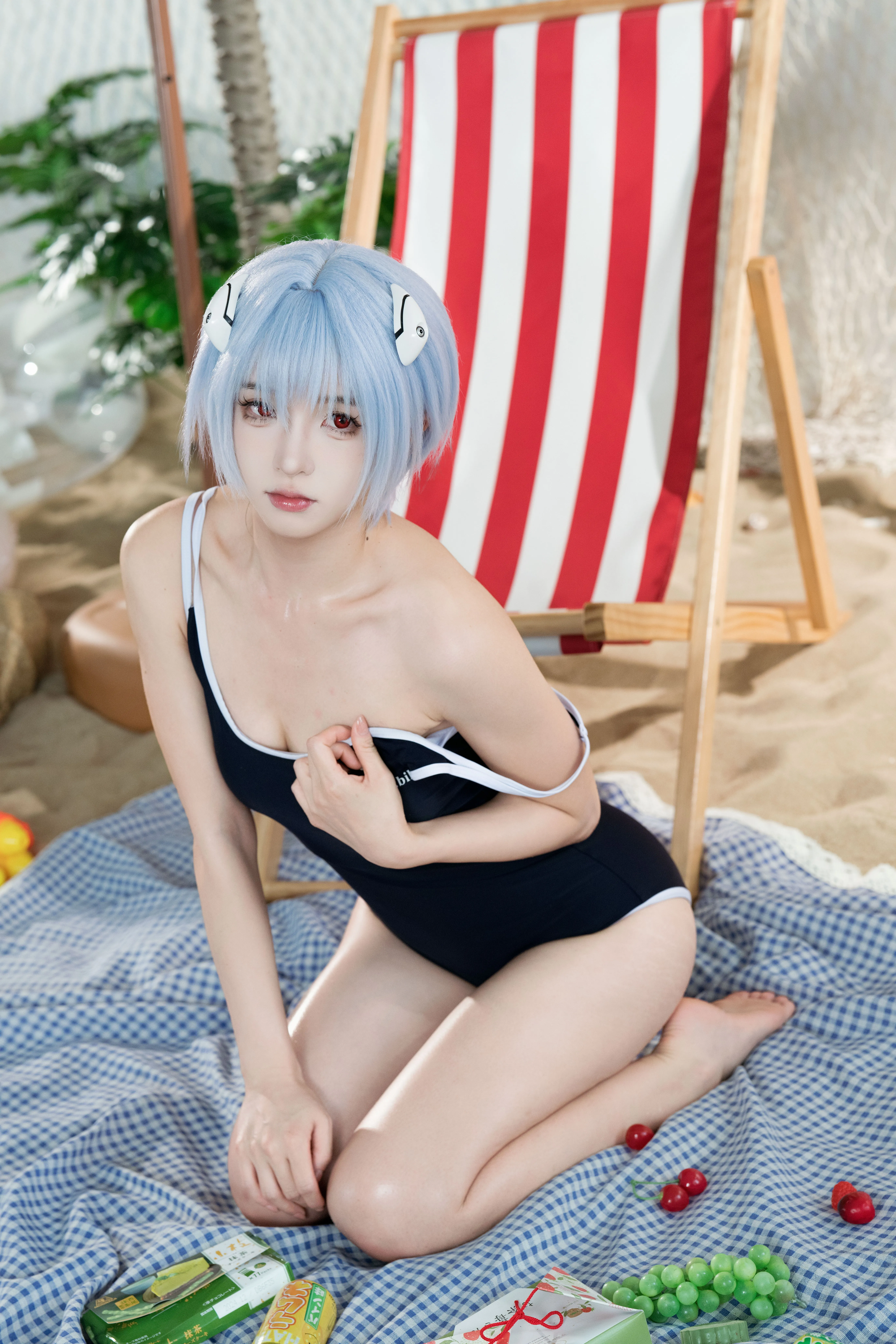 【綾波麗cos】夏日沙灘上的死庫水與純淨眼眸 - 第 3 張