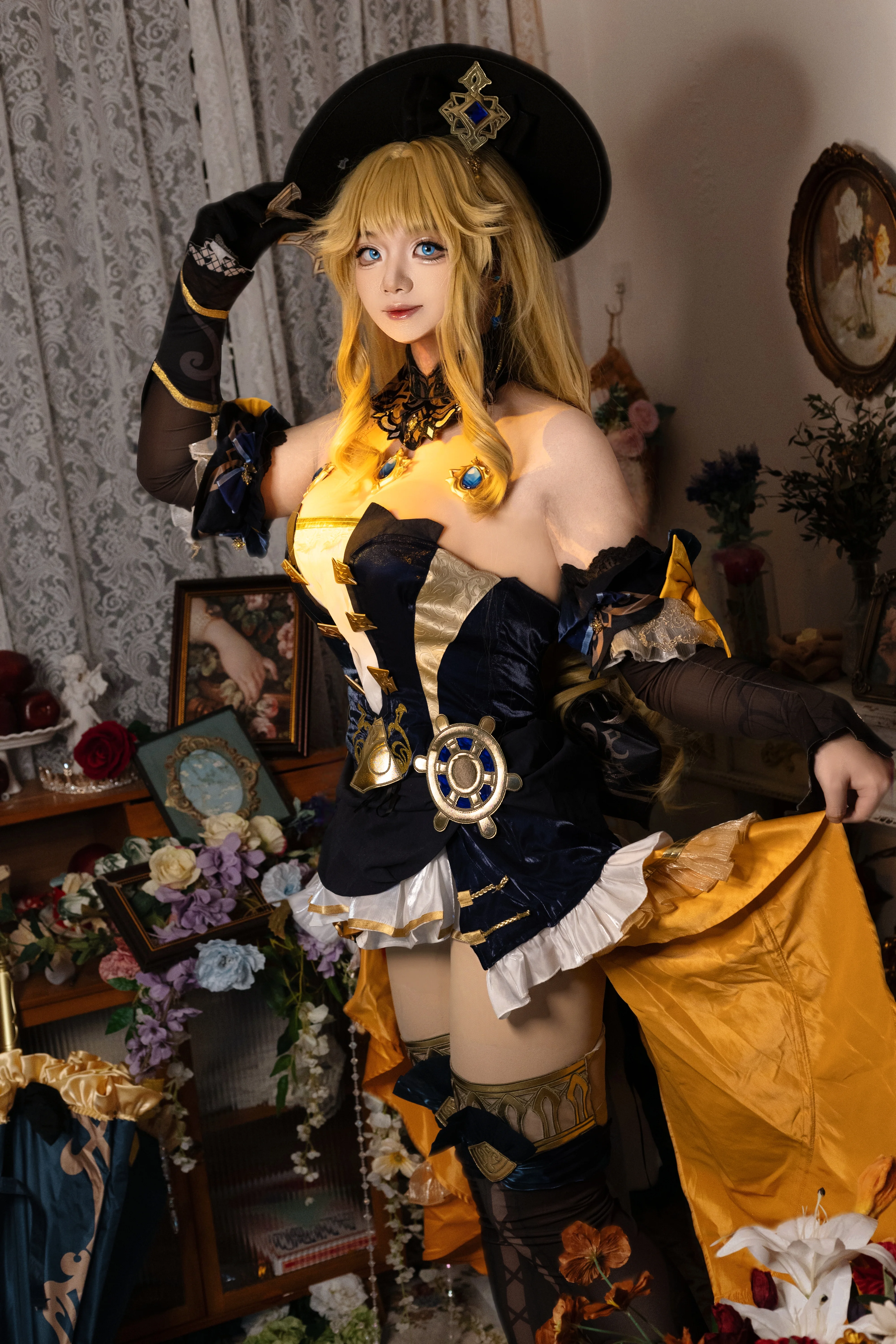 【娜維婭cos】原神中的復古優雅細節記錄