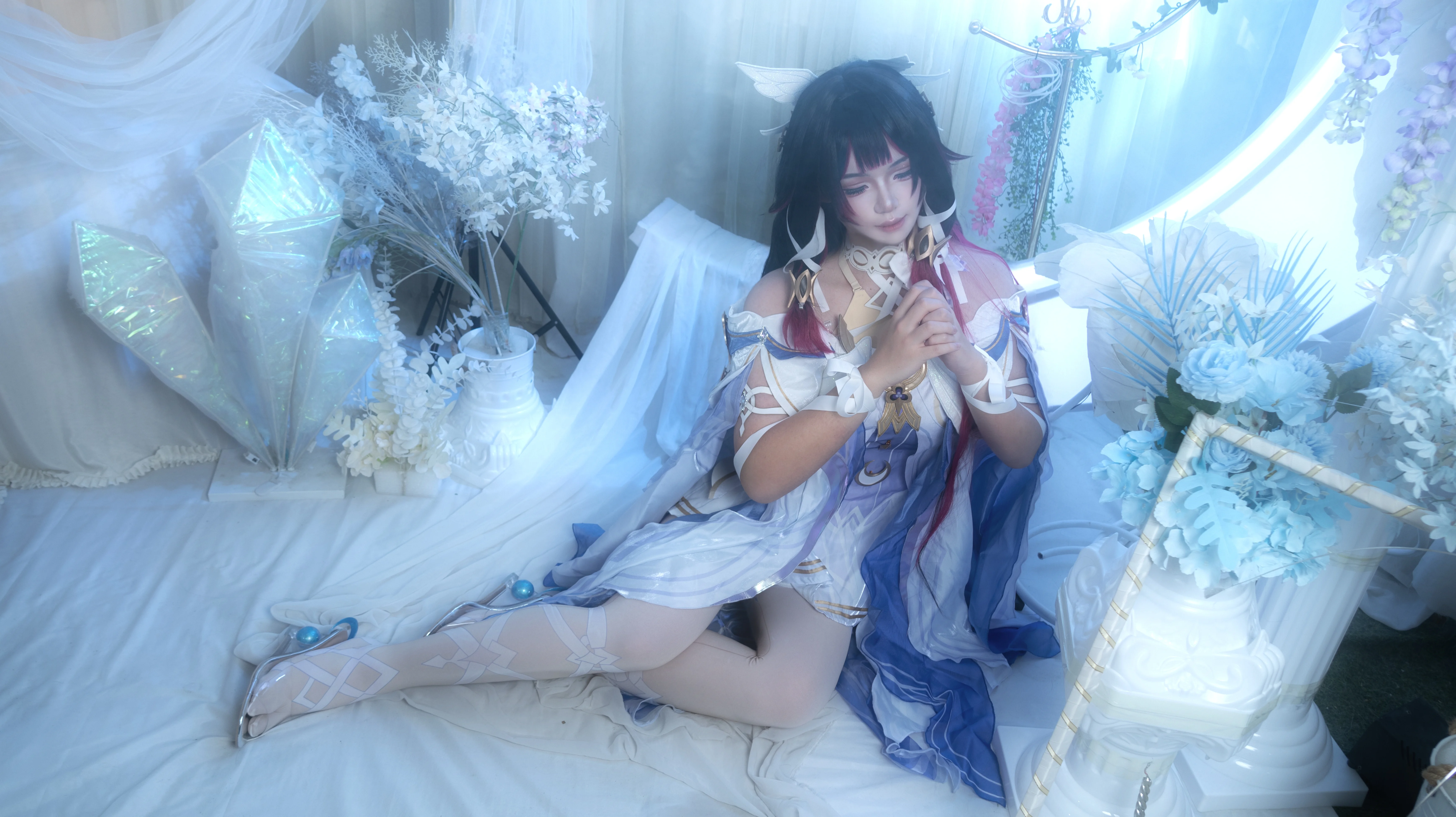 【原神哥倫比婭cos】愚人眾少女的霜白之夢