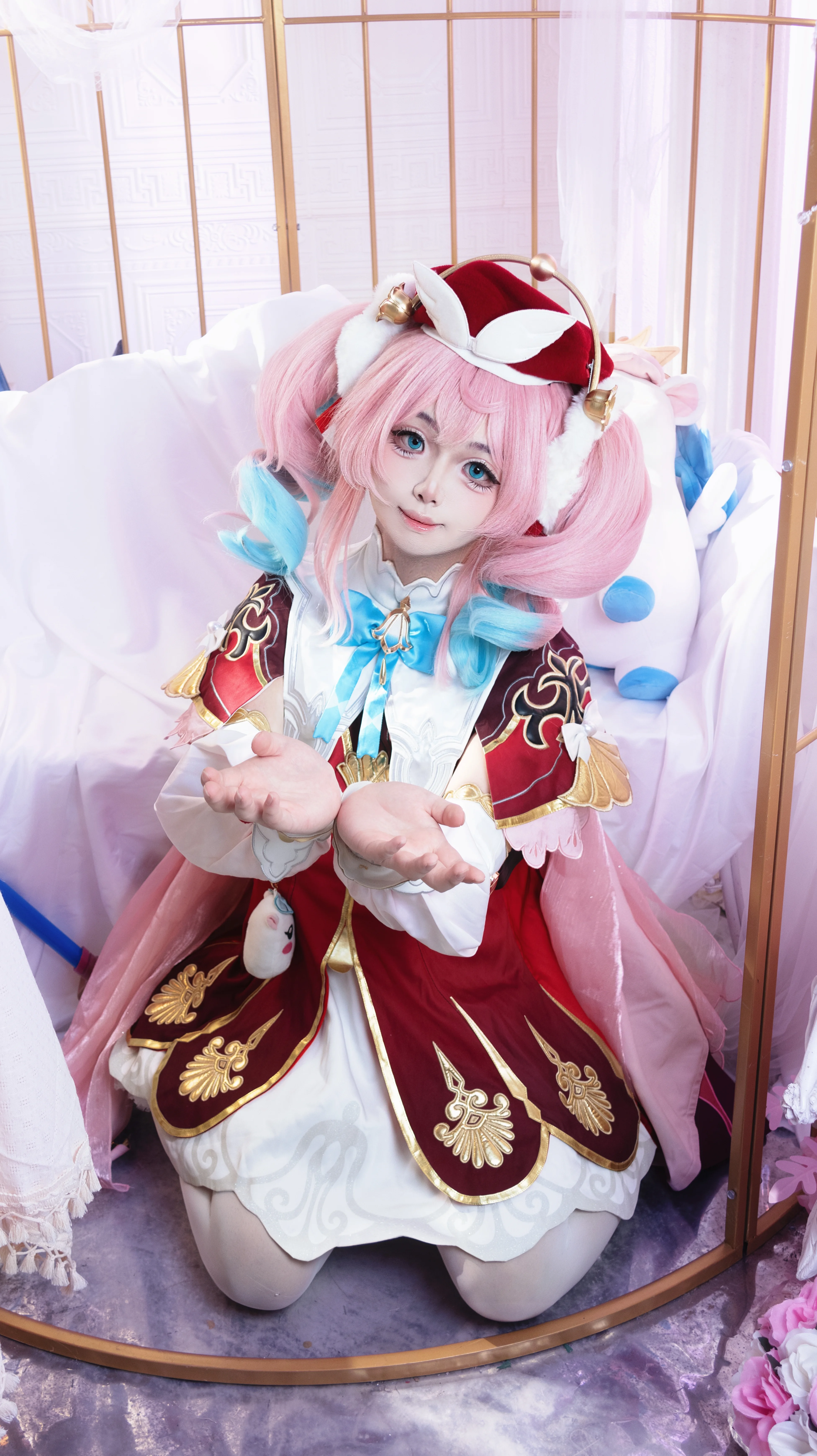 【风堇cos】崩坏星穹铁道，粉色双马尾的温柔复刻 - 第 1 张