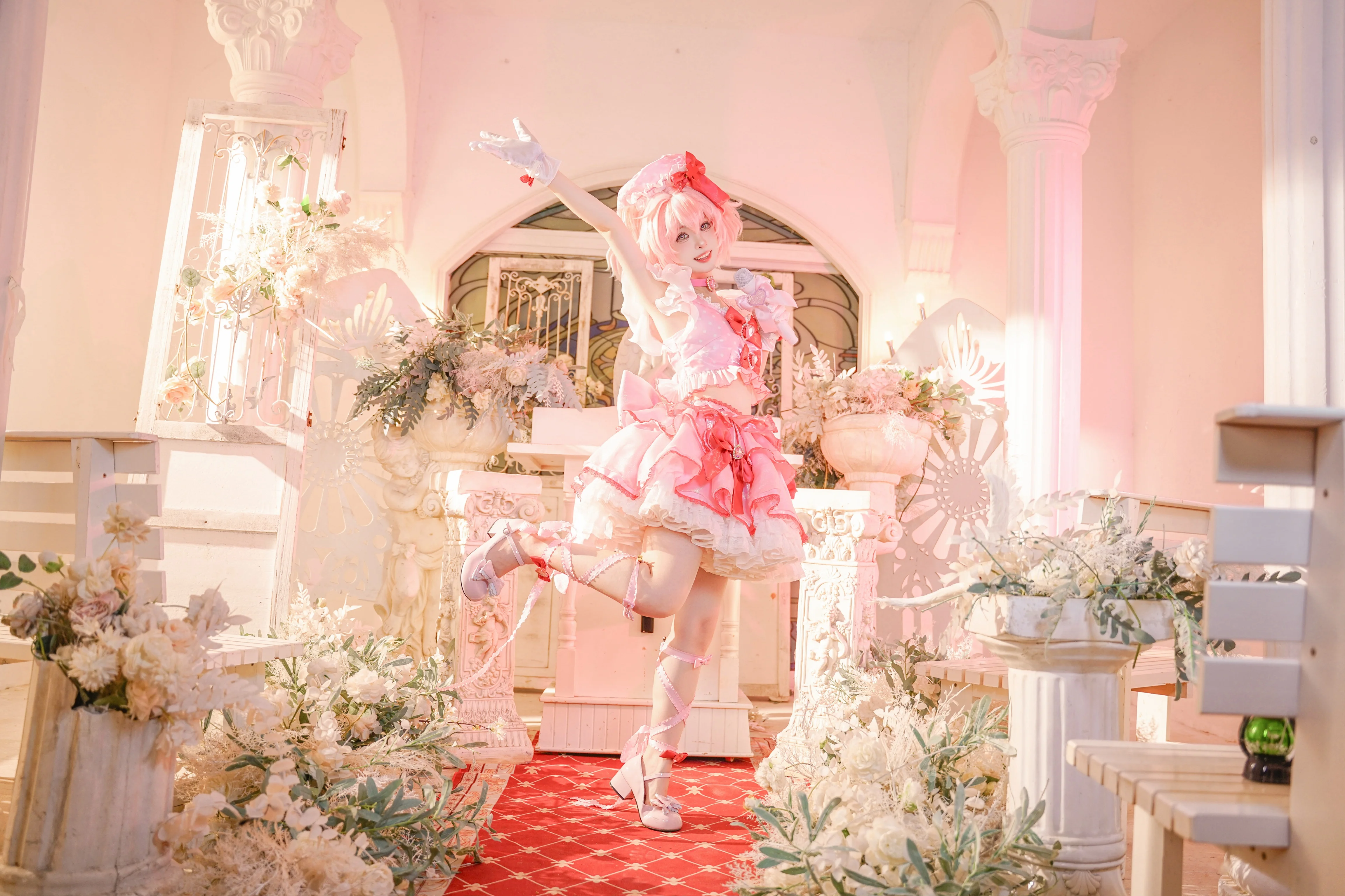 [Amu Hinamori cosplay] Shugo Chara! Transformation Moment, Freezing Vibrant Moments in a Pure White Chapel - Image 2