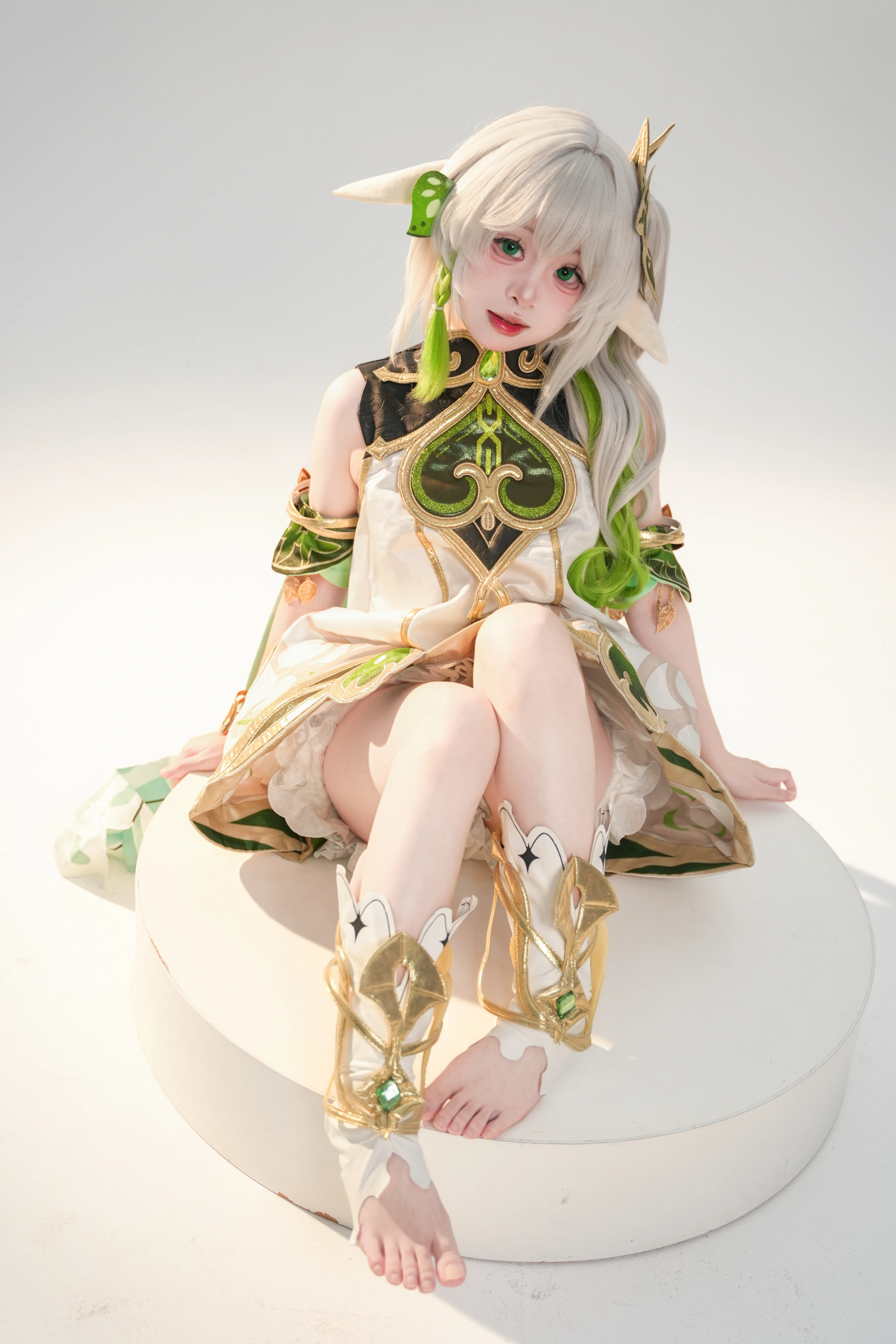 【纳西妲cos】原神小草神的精灵感穿搭