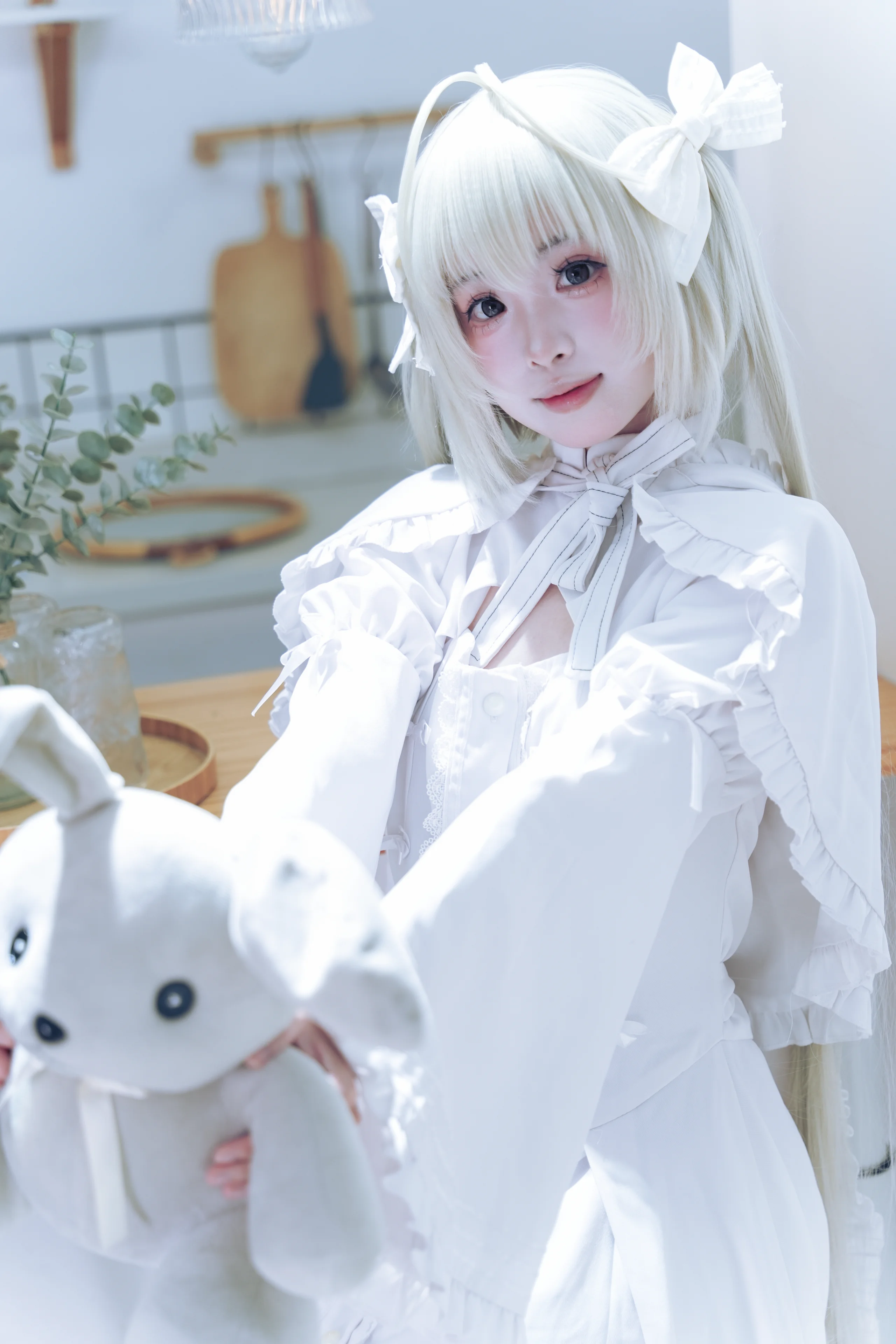 【穹cos】缘之空，纯白系少女的静谧时光 - 第 1 张
