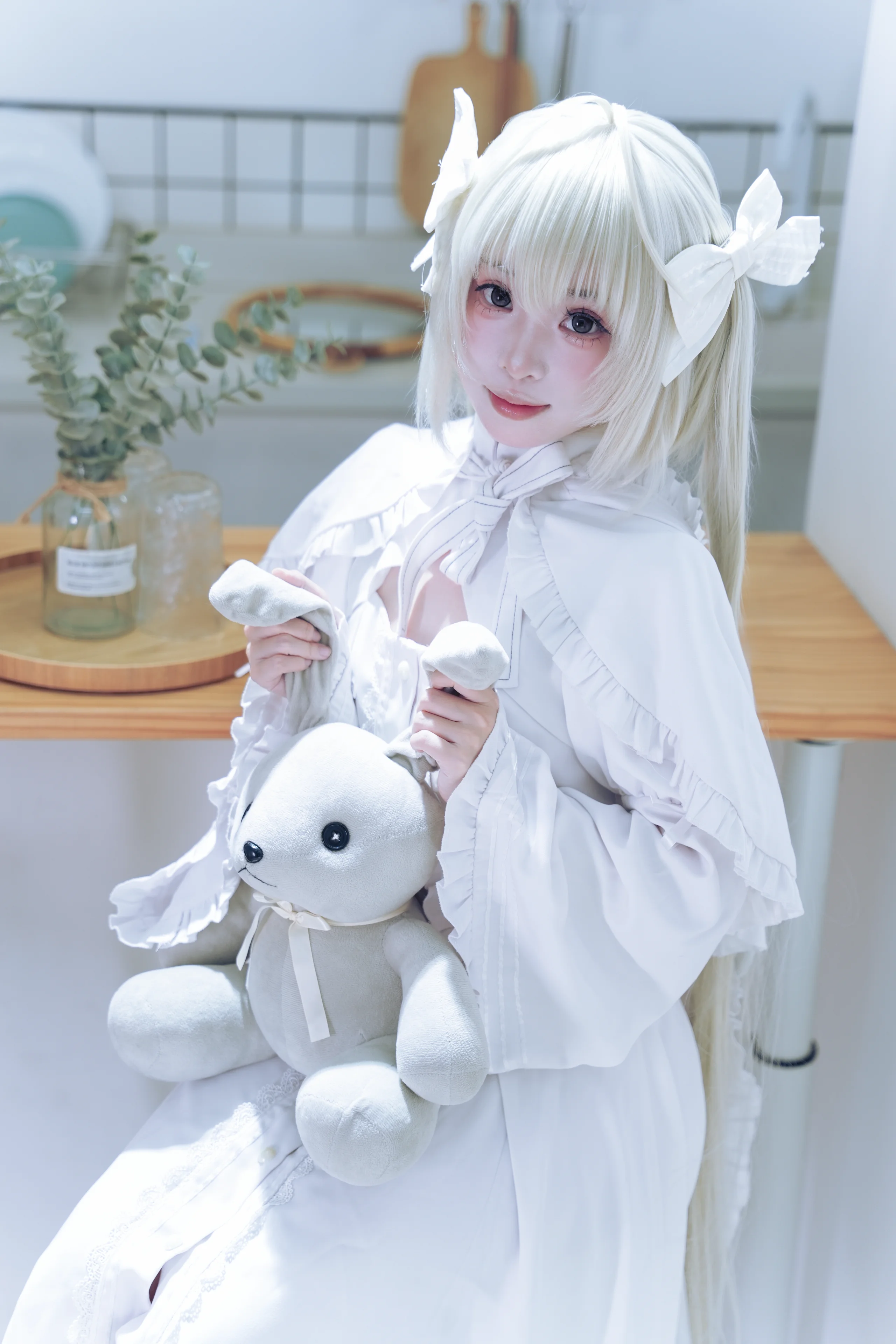 【穹cos】缘之空，纯白系少女的静谧时光 - 第 3 张
