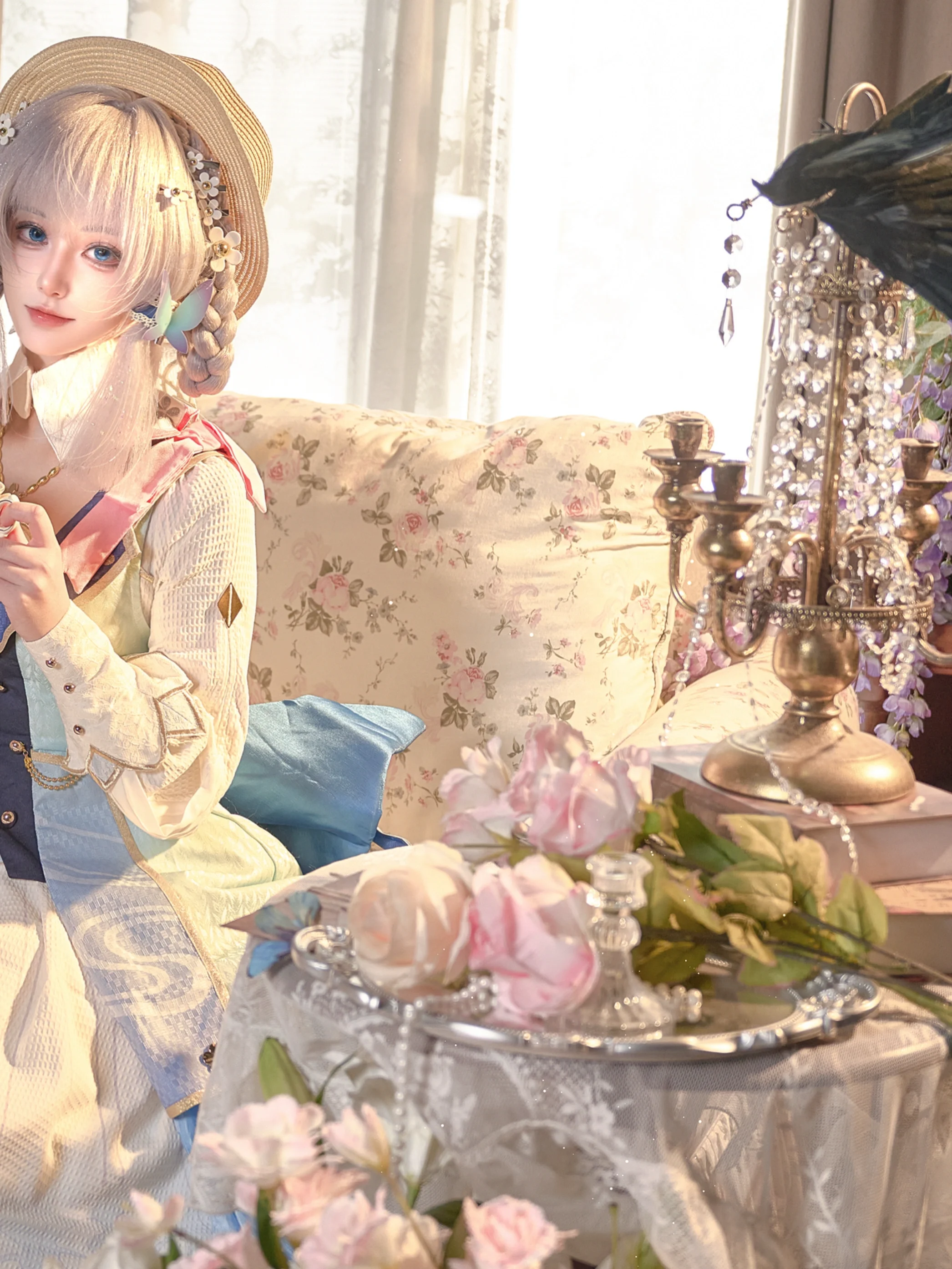 【神里绫华cos】原神花时来信，阳光与复古交织的午后茶会 - 第 2 张