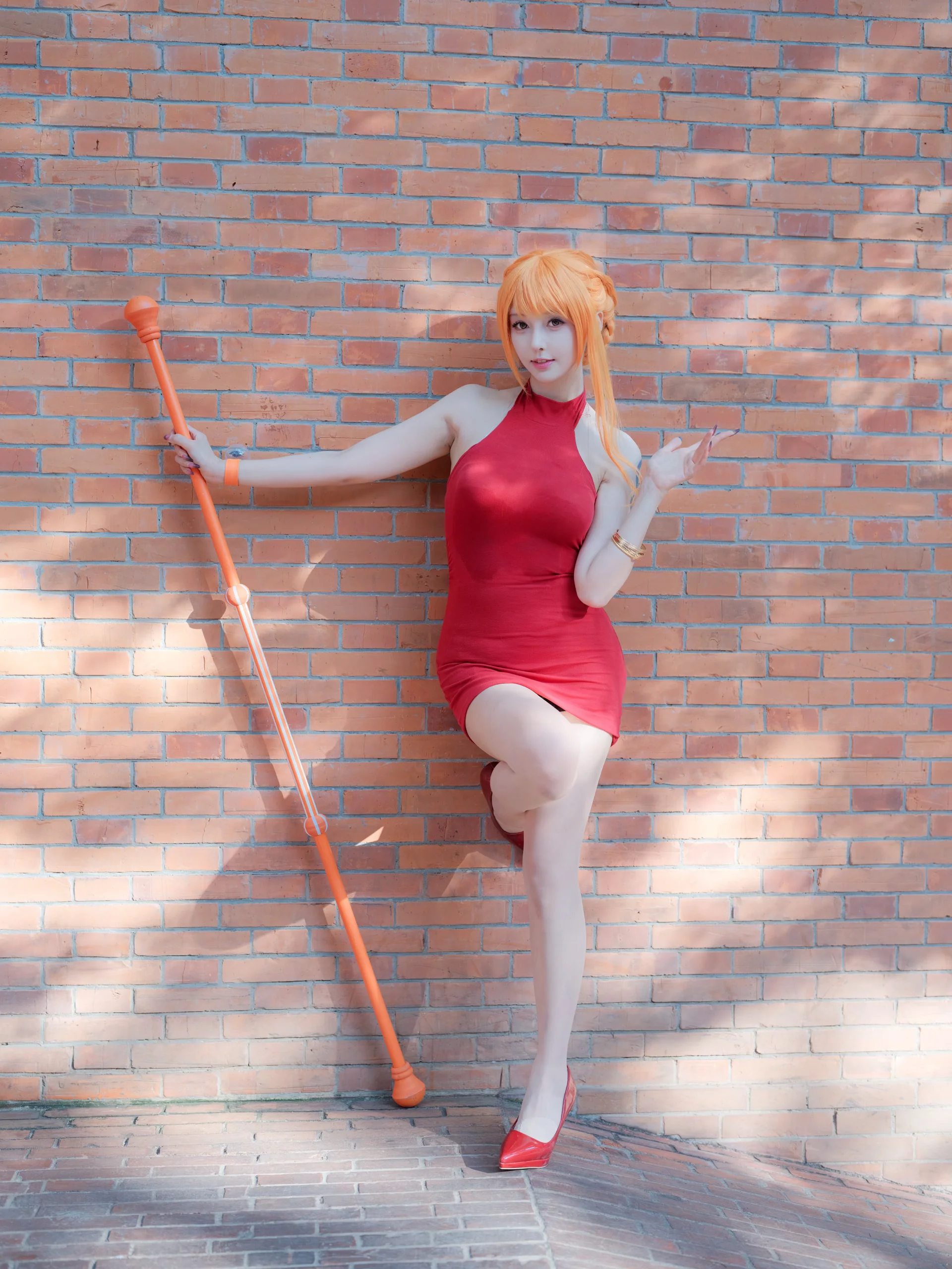 【娜美cos】海贼王蛋糕岛的红裙漫步