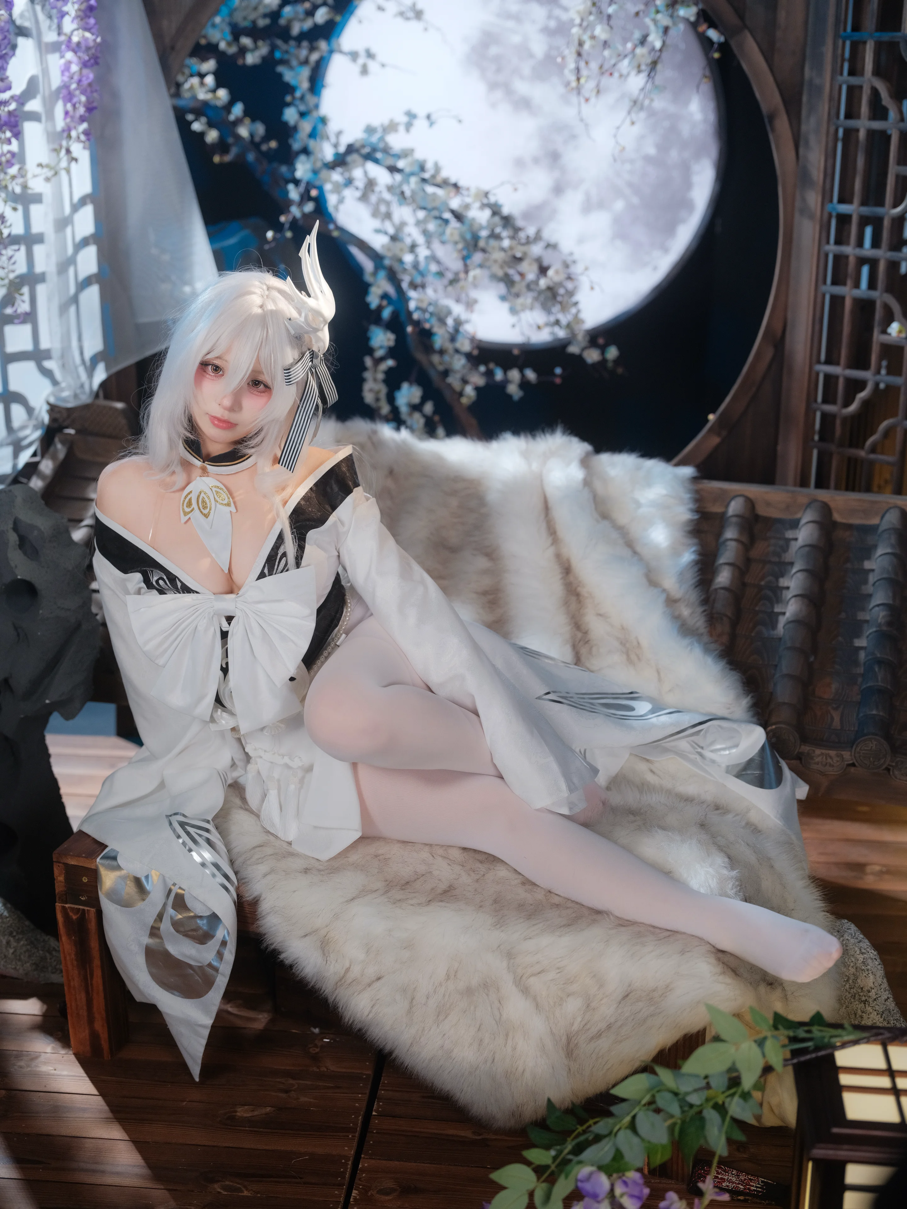 【白鳳cos】碧藍航線中的月下仙子，慵懶又清冷 - 第 3 張