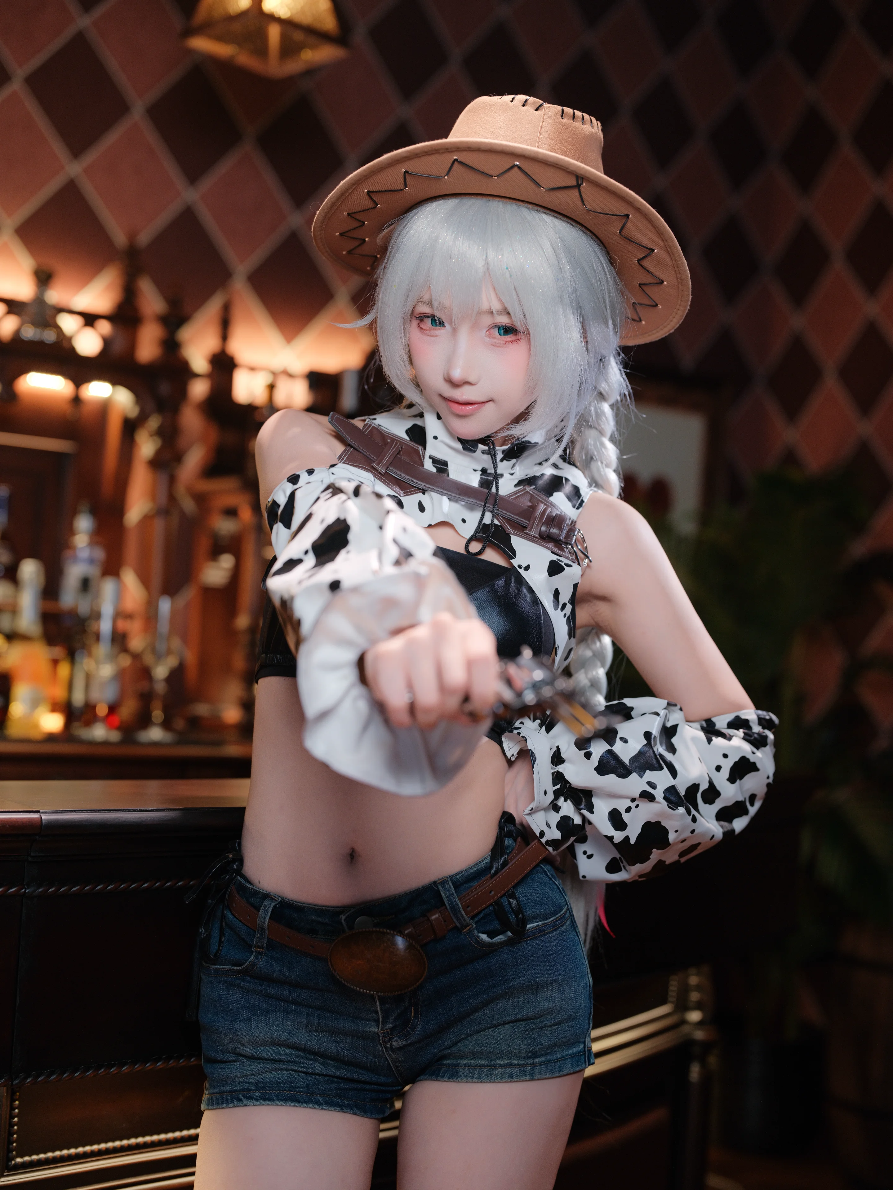 【法戈cos】碧蓝航线里的西部女郎，暗调酒吧的复古闪现 - 第 3 张