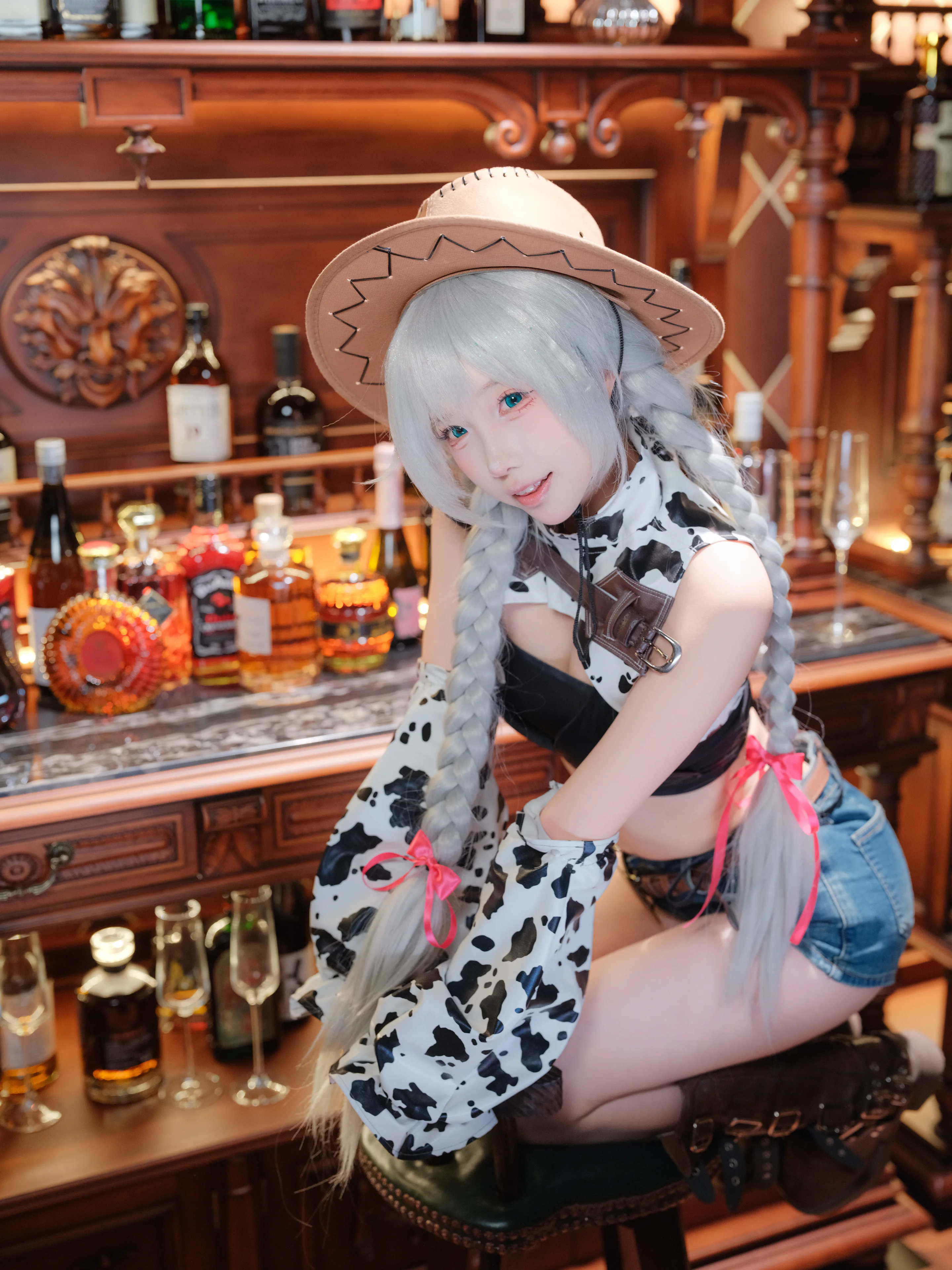 【法戈cos】碧蓝航线里的西部女郎，暗调酒吧的复古闪现 - 第 5 张