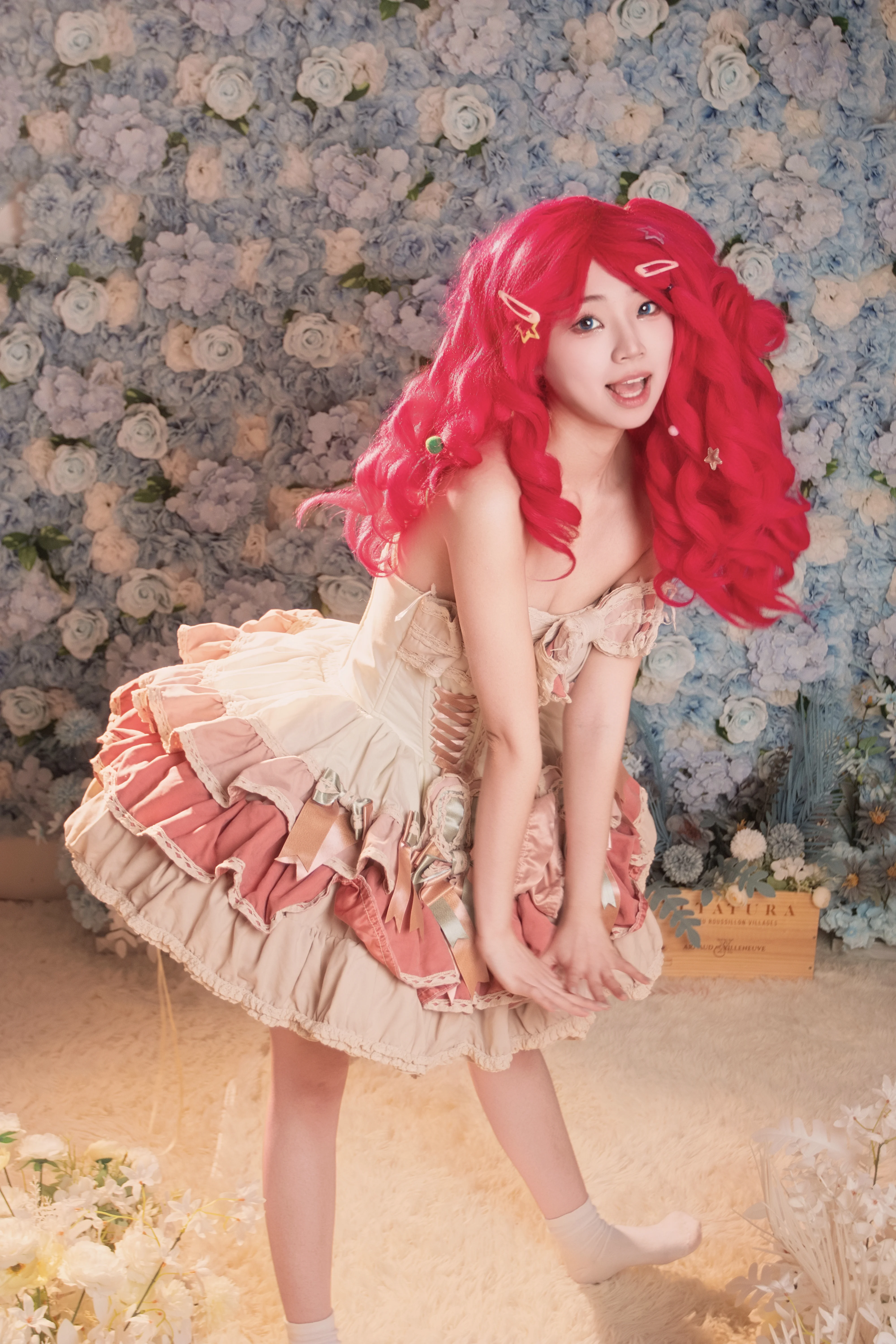 【碧琪cos】小马宝莉里的粉红派对因子，用红发与笑容点亮下午茶 - 第 7 张