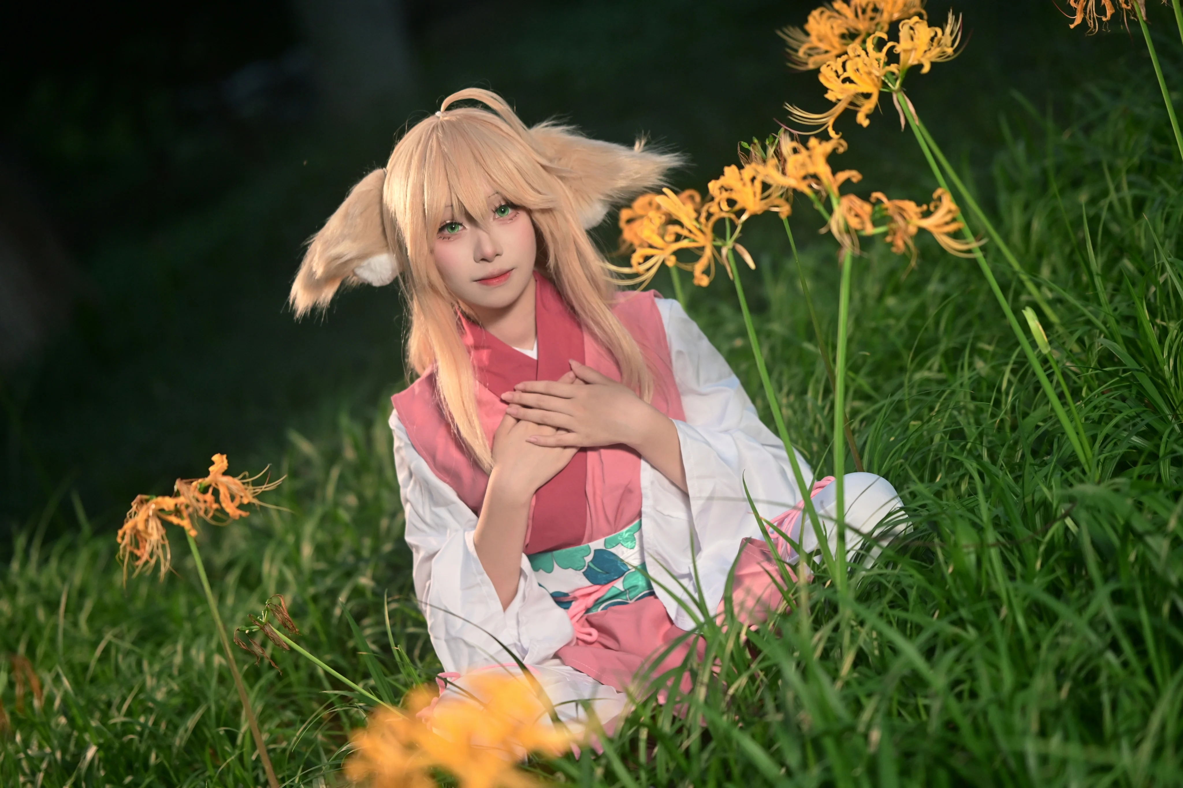 【塗山蘇蘇cos】狐妖小紅娘外景正片，在林間草地感受靜謐時光