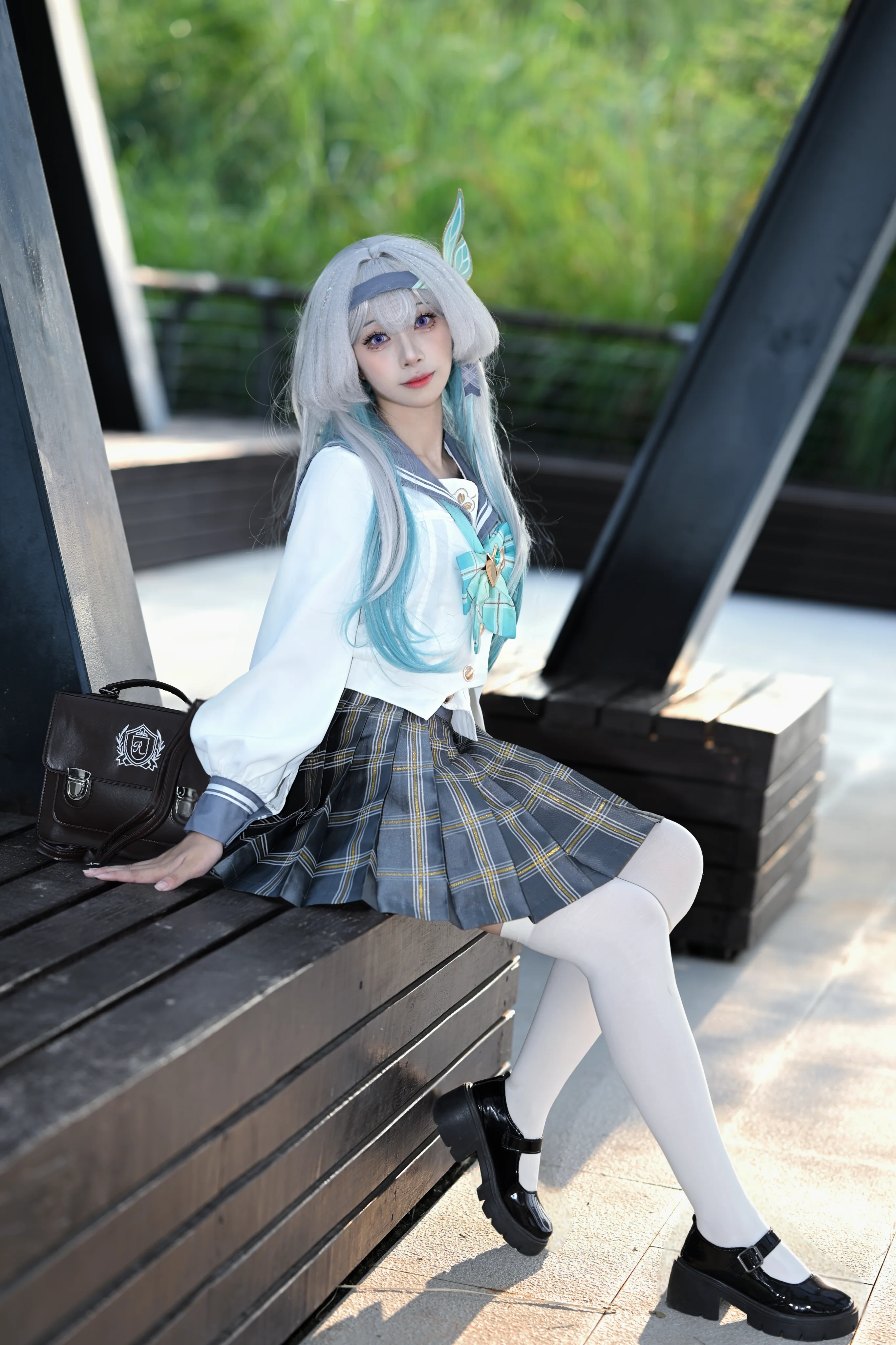 【流萤cos】崩坏星穹铁道，春日微风里的银蓝信笺 - 第 2 张