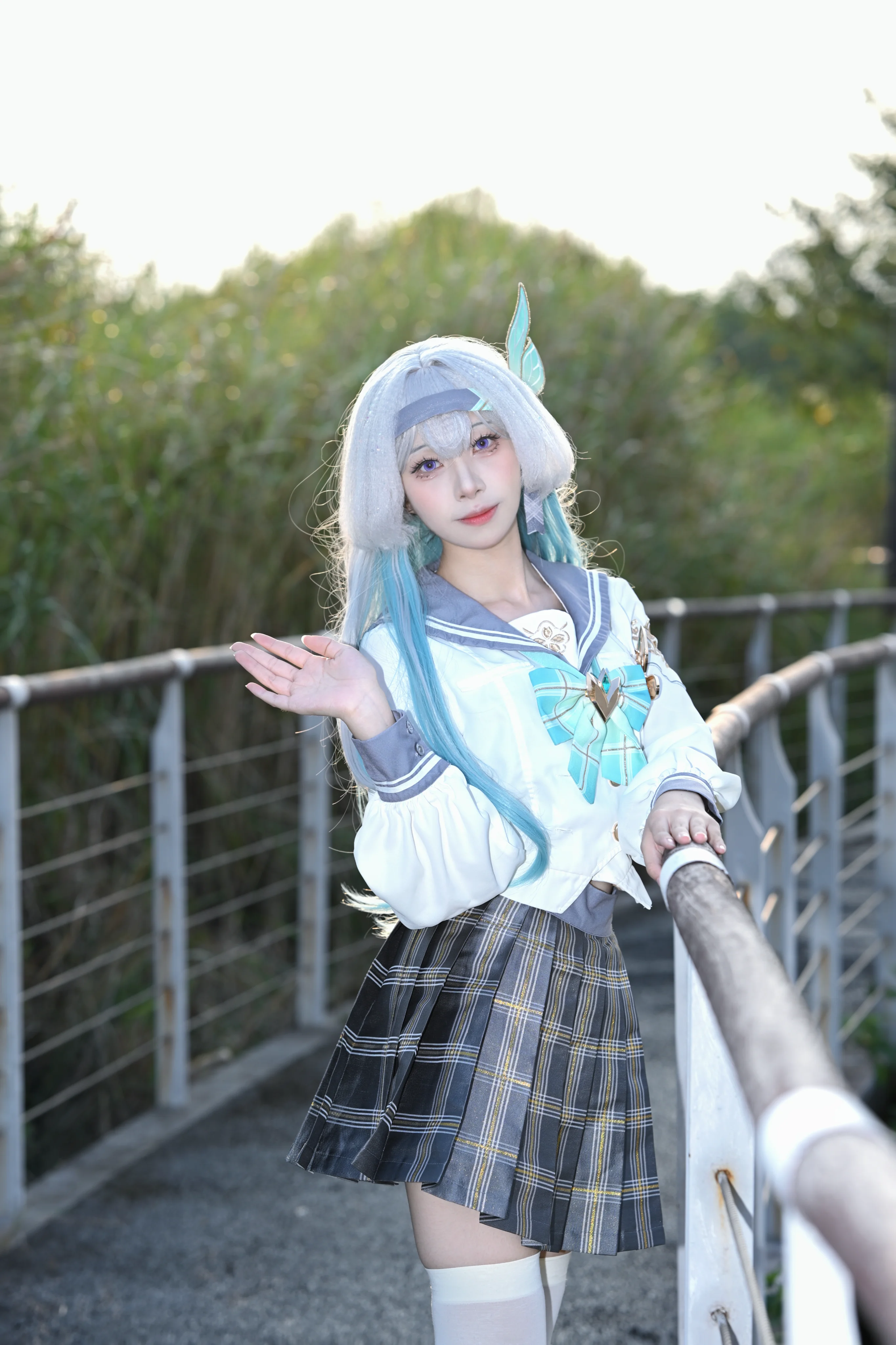 【流萤cos】崩坏星穹铁道，春日微风里的银蓝信笺 - 第 3 张