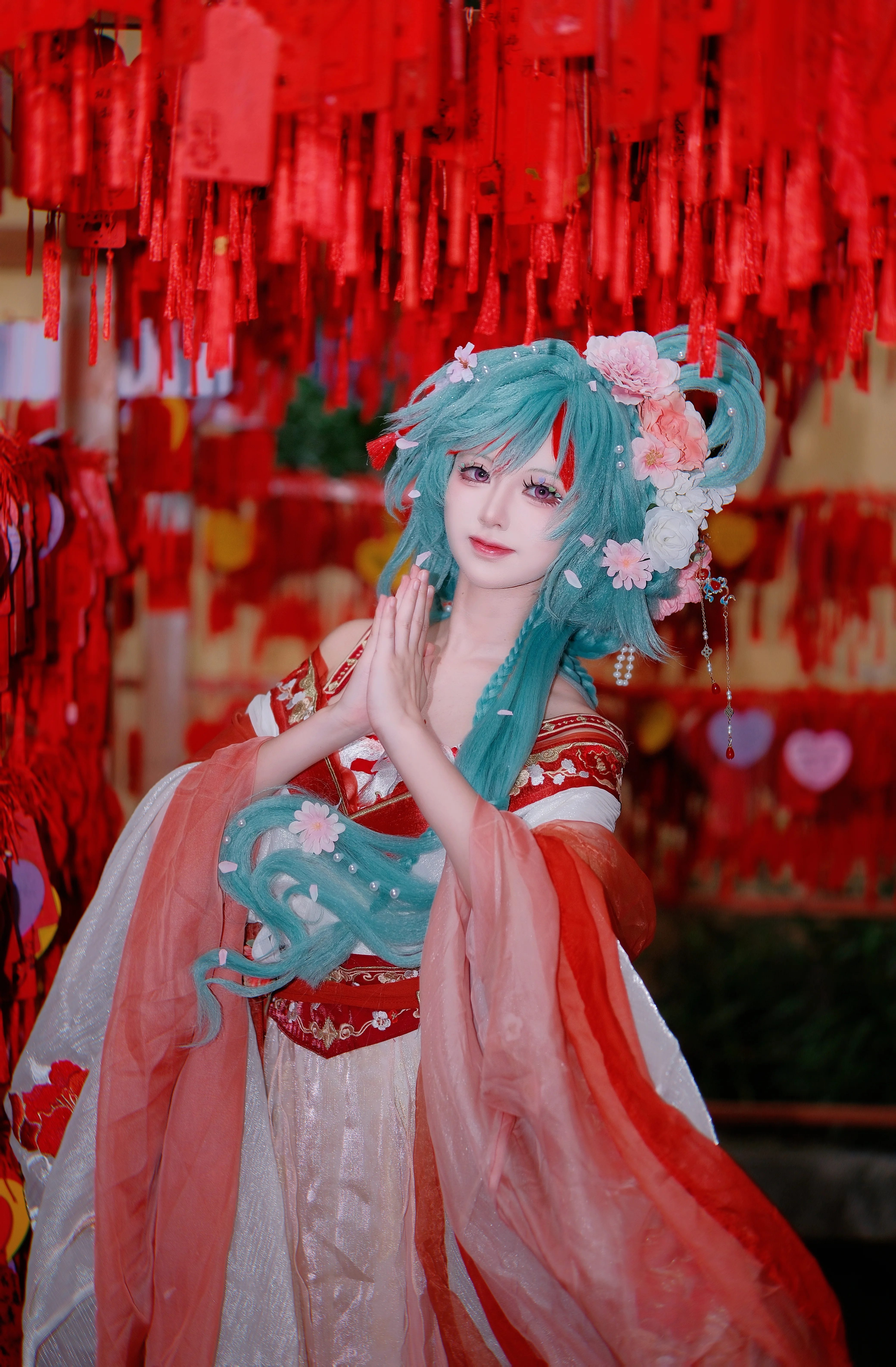 【少司缘cos】聆愿而来，因缘而起，祈求良缘的古风少女