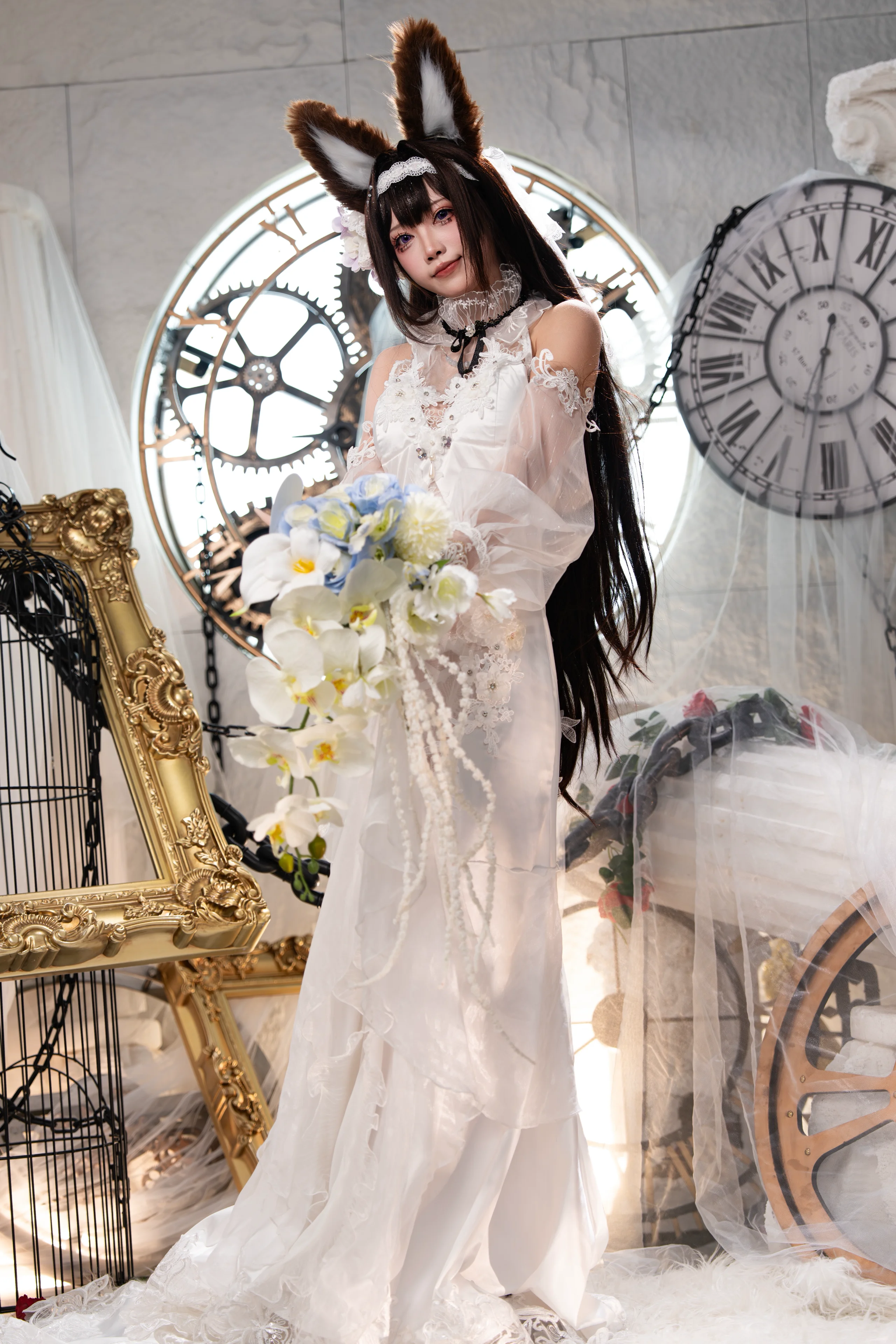 【碧藍航線天城cos】時鐘與白紗下的優雅演繹 - 第 4 張
