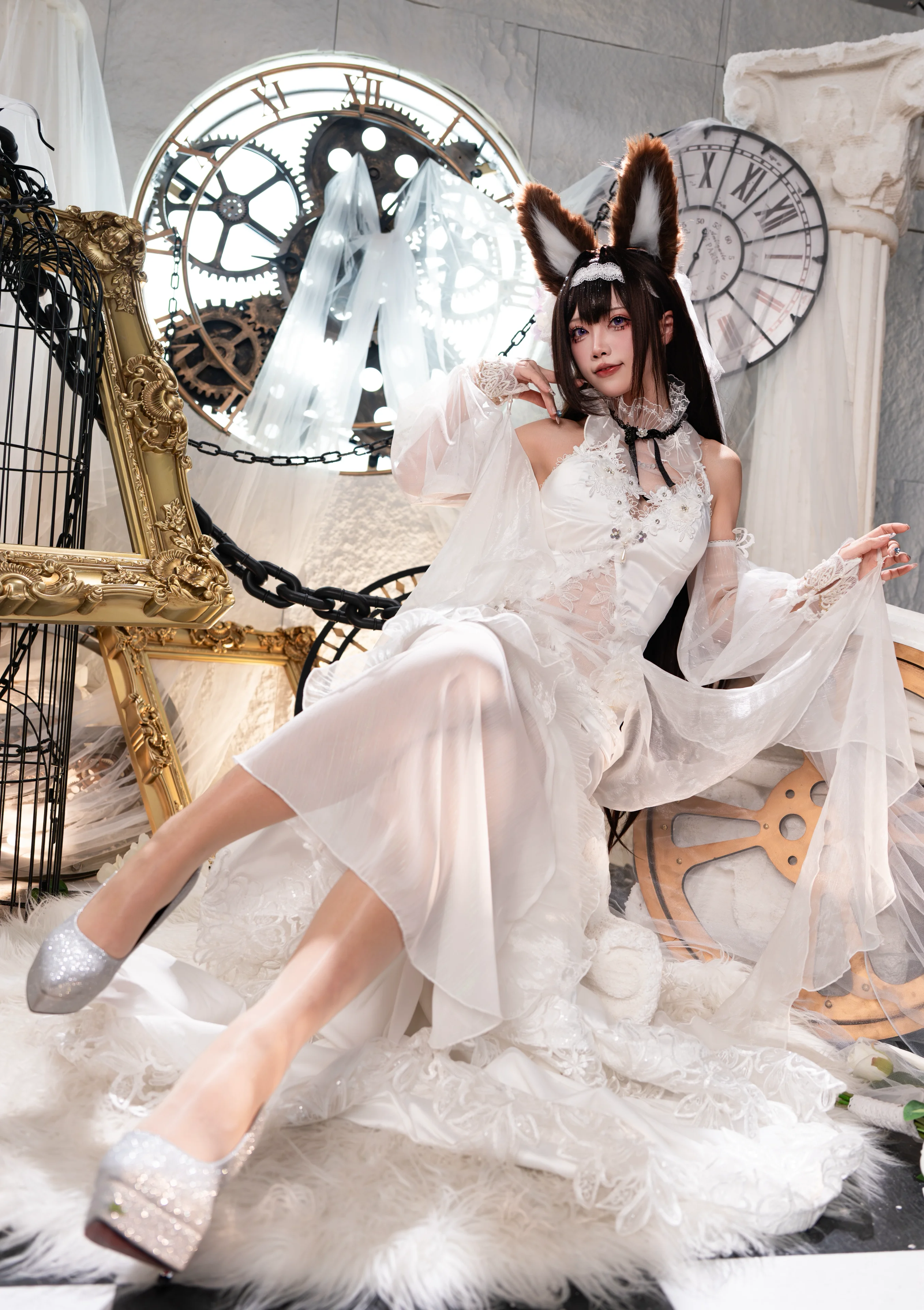 【碧藍航線天城cos】時鐘與白紗下的優雅演繹 - 第 6 張