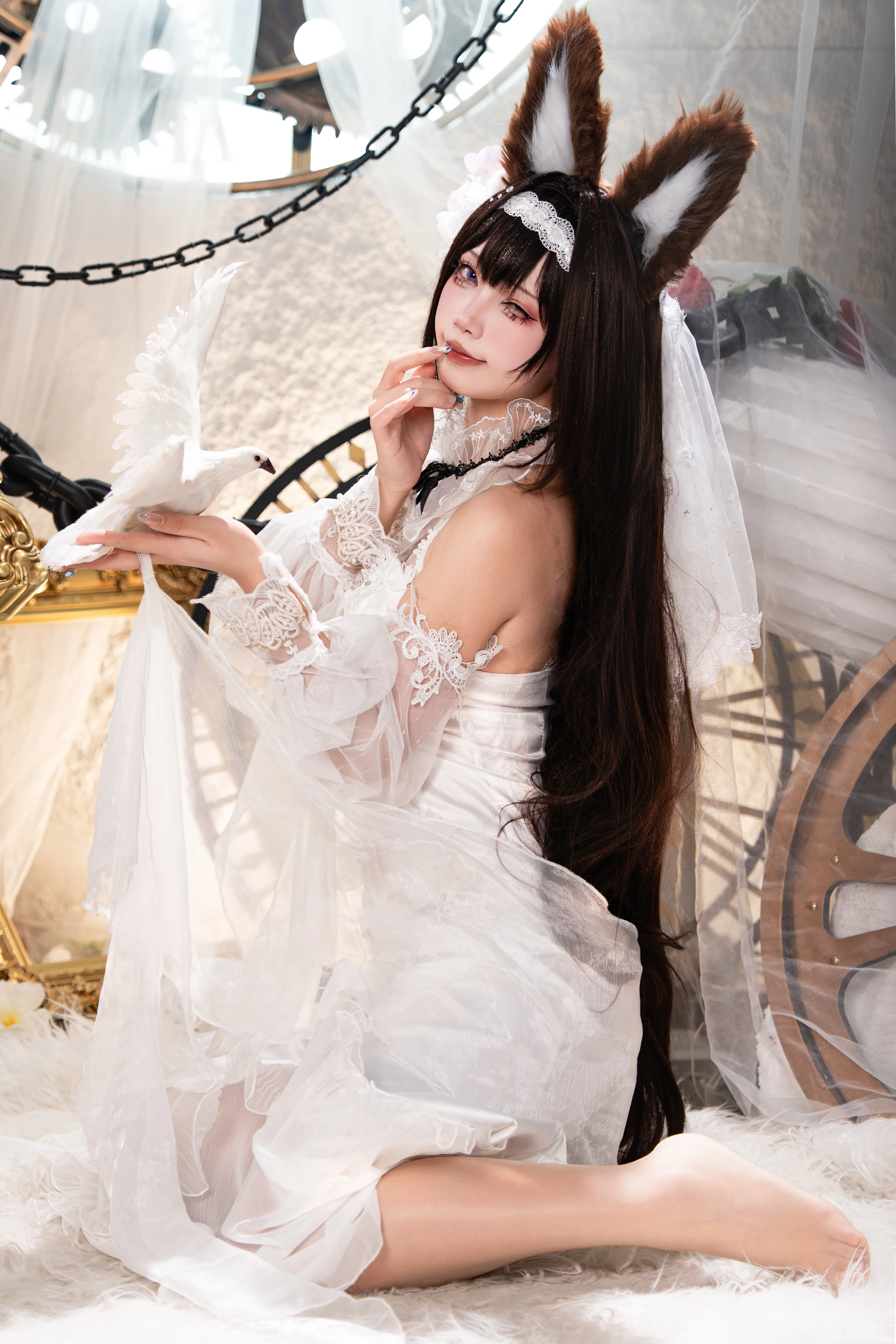【碧藍航線天城cos】時鐘與白紗下的優雅演繹 - 第 8 張
