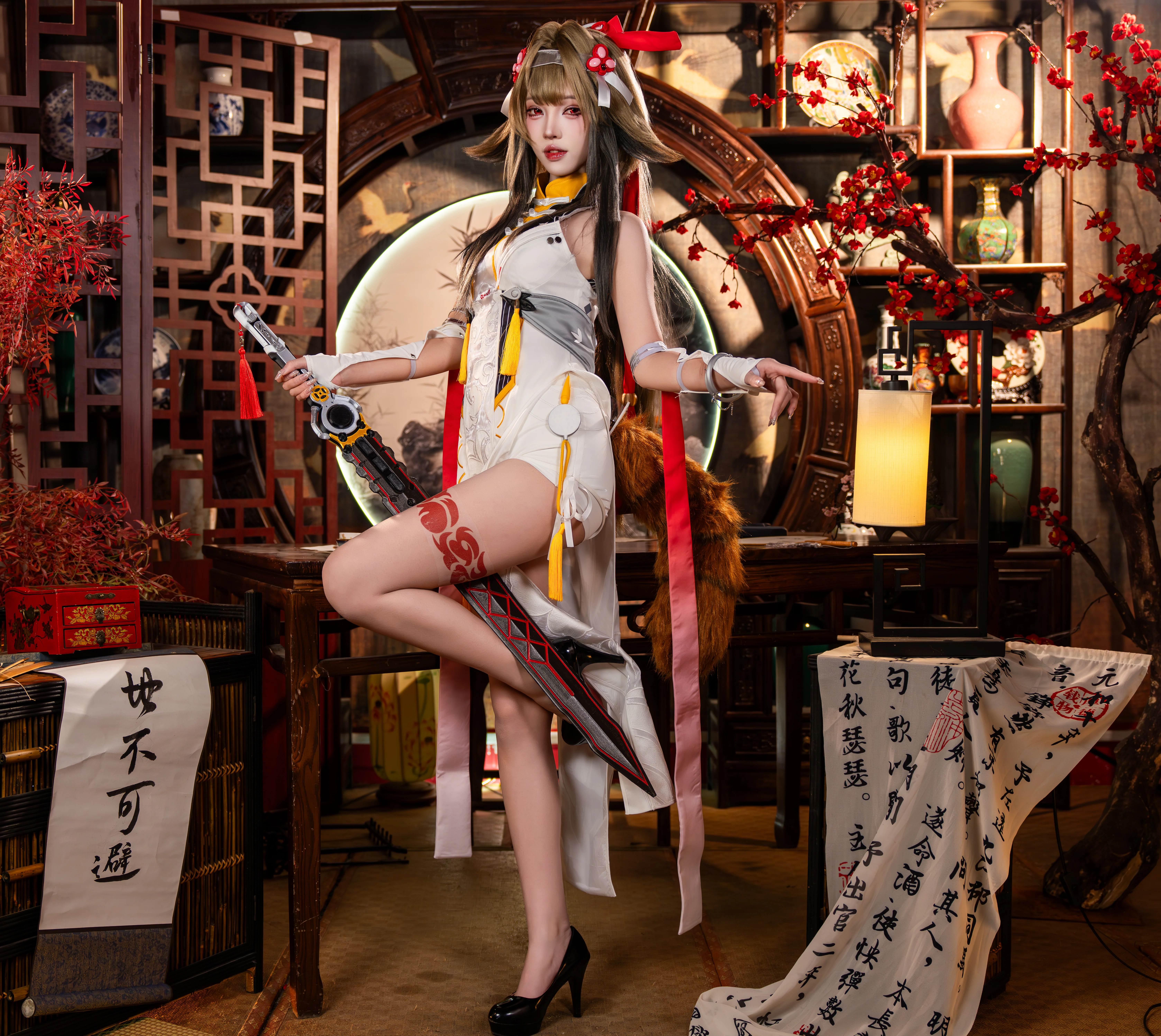 【葉瞬光cos】絕區零片場實錄，紅梅與國風科幻的碰撞 - 第 4 張