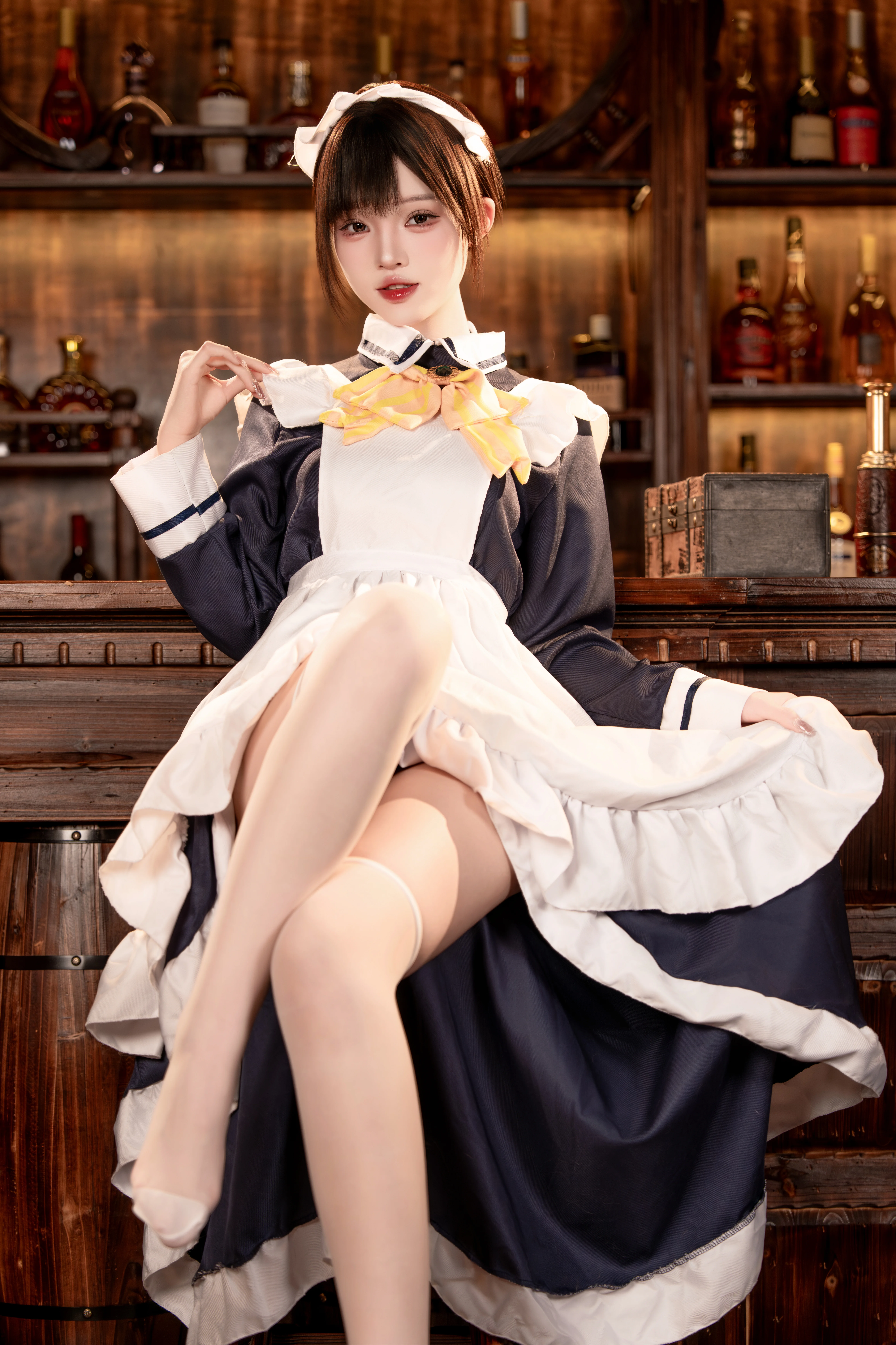 【四季夏目cos】galgame里的复古女仆装与复古酒馆氛围 - 第 2 张