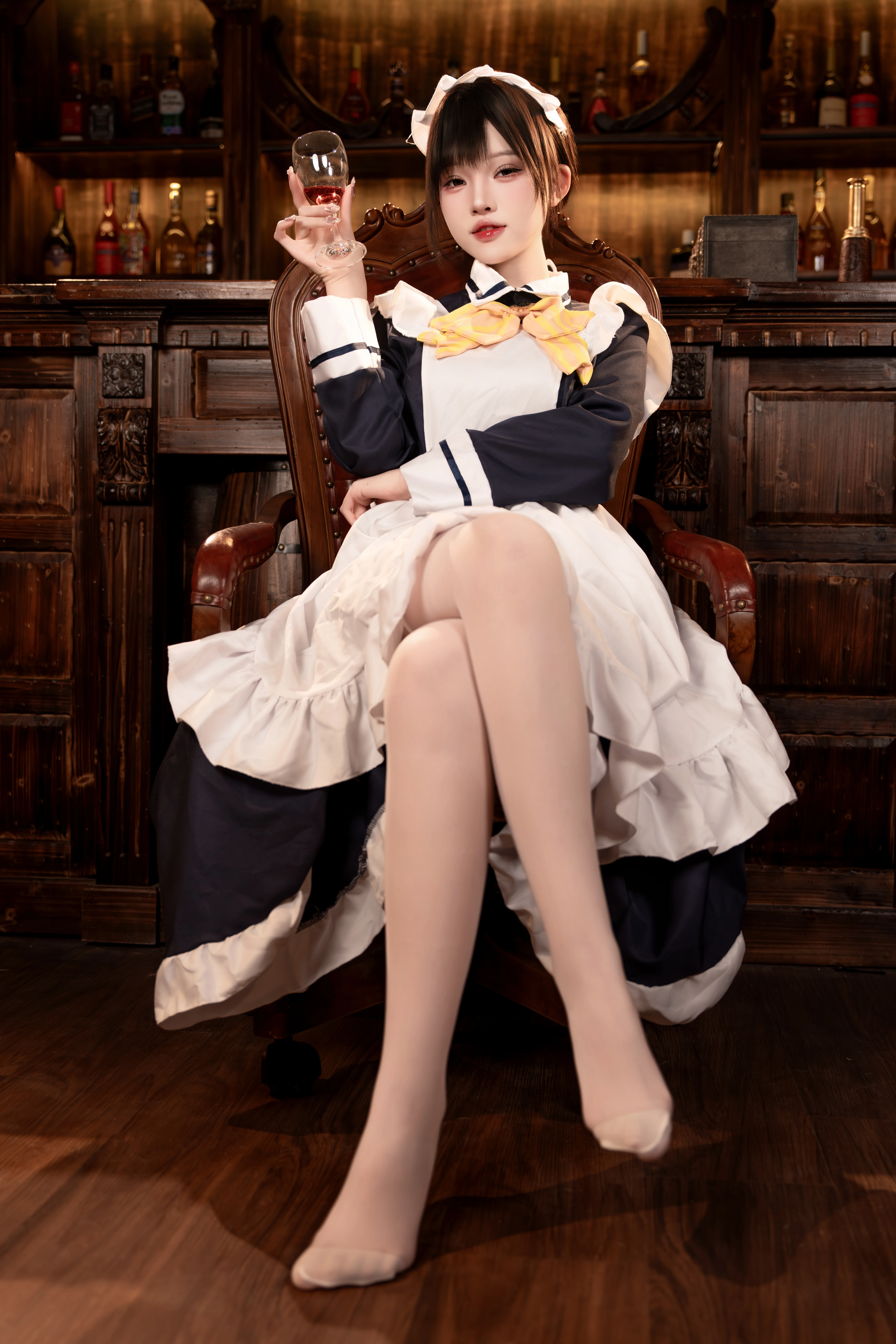 【四季夏目cos】galgame里的复古女仆装与复古酒馆氛围 - 第 5 张