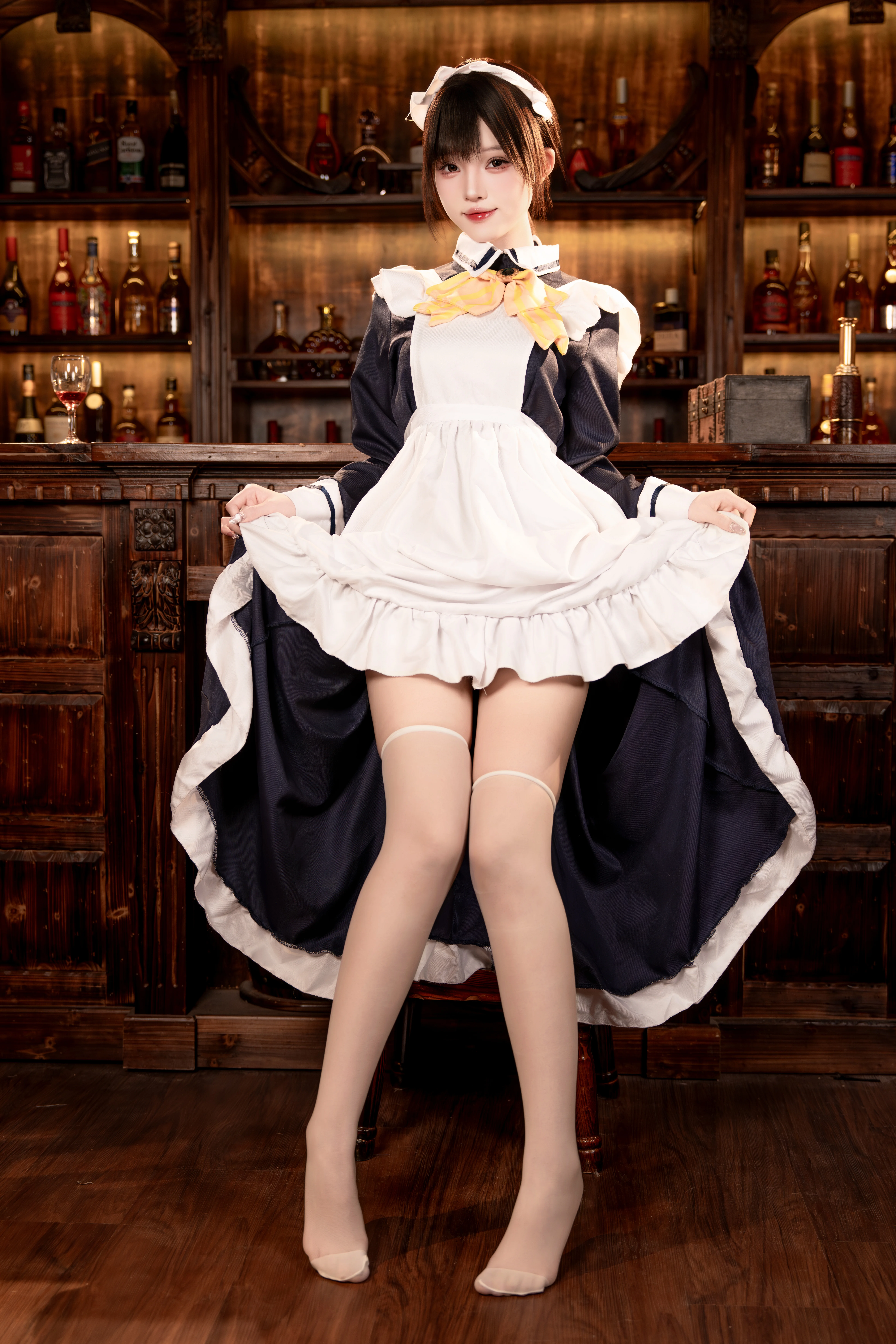 【四季夏目cos】galgame里的复古女仆装与复古酒馆氛围 - 第 6 张
