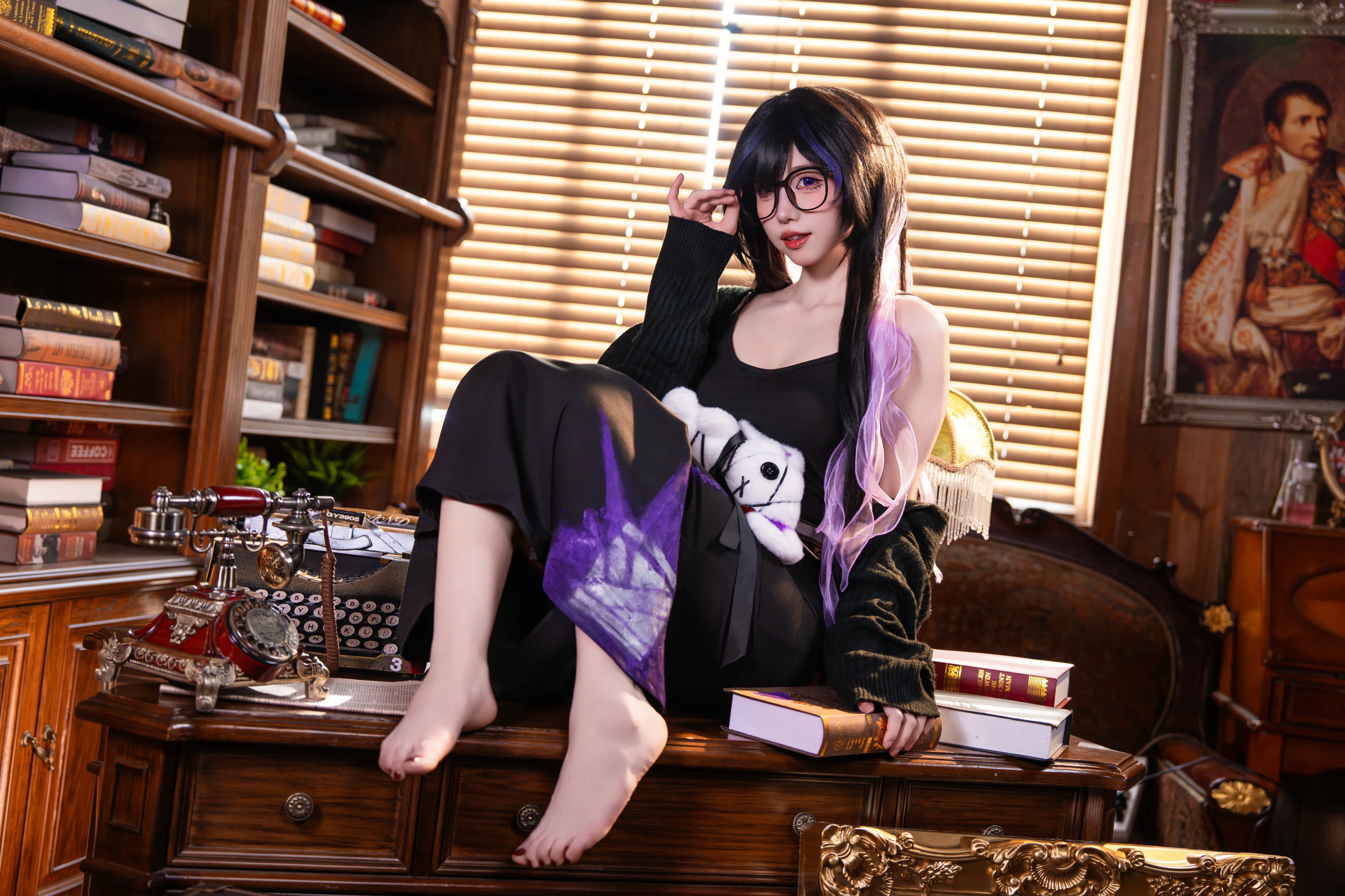 【蕾貝兒cos】勝利女神妮姬，在靜謐書房裡做個慵懶宅女 - 第 3 張