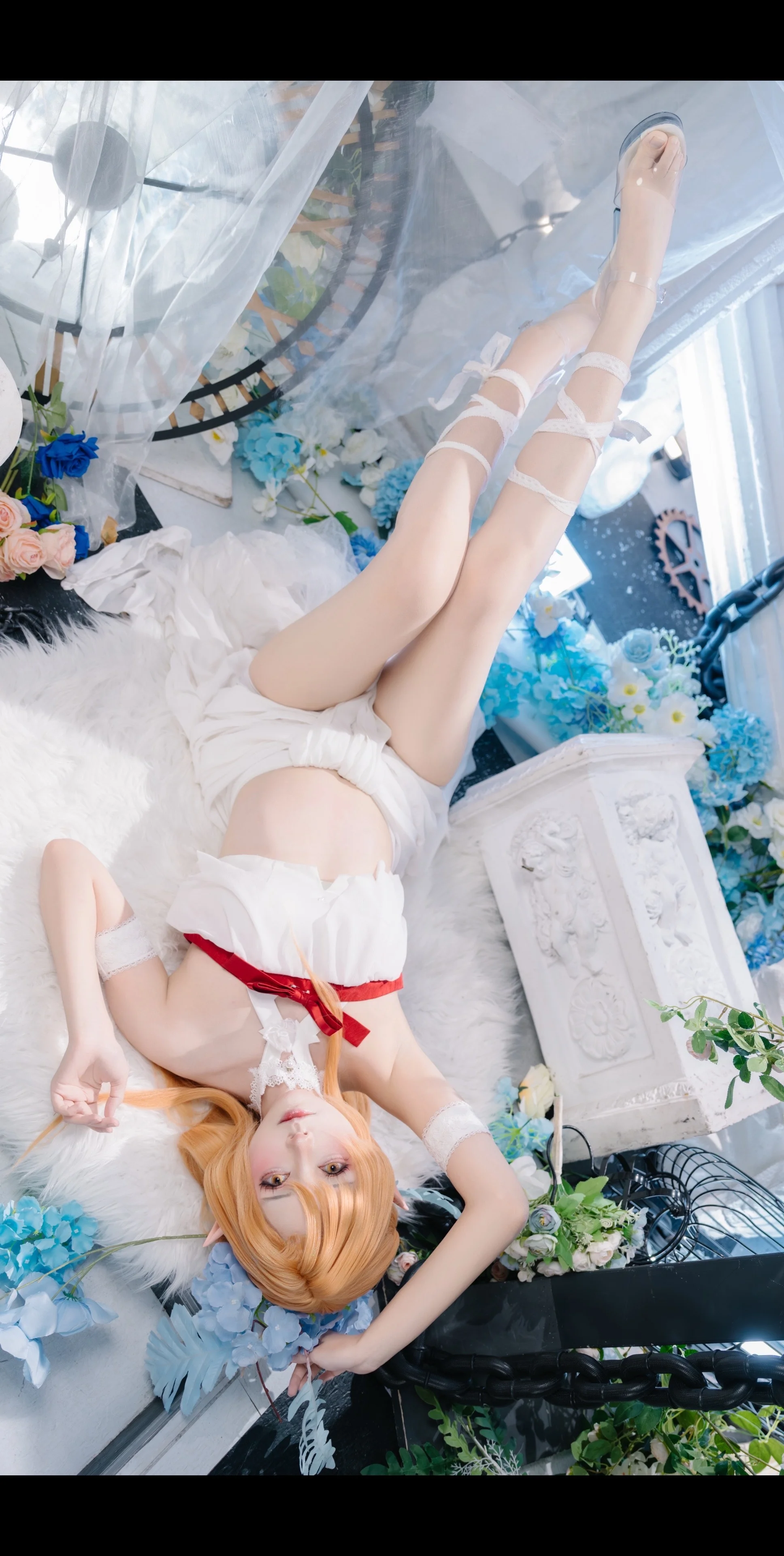 【亚丝娜cos】变身妖精女王，轻纱与铁链的双重魔法